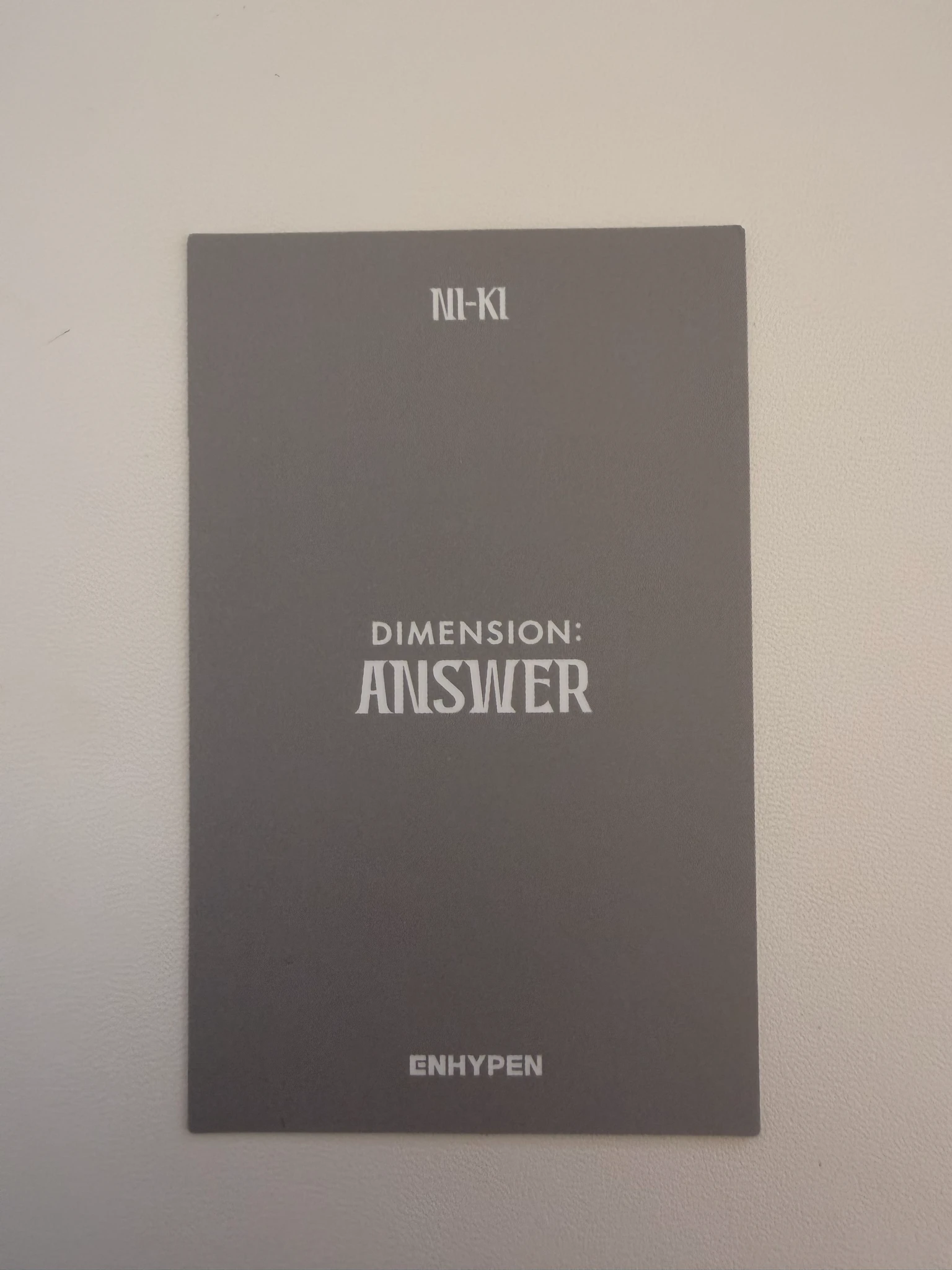 ENHYPEN Ni-ki ENHYPEN - Ni-ki - DIMENSION : ANSWER Album album photocard korean album no version listing photo 2