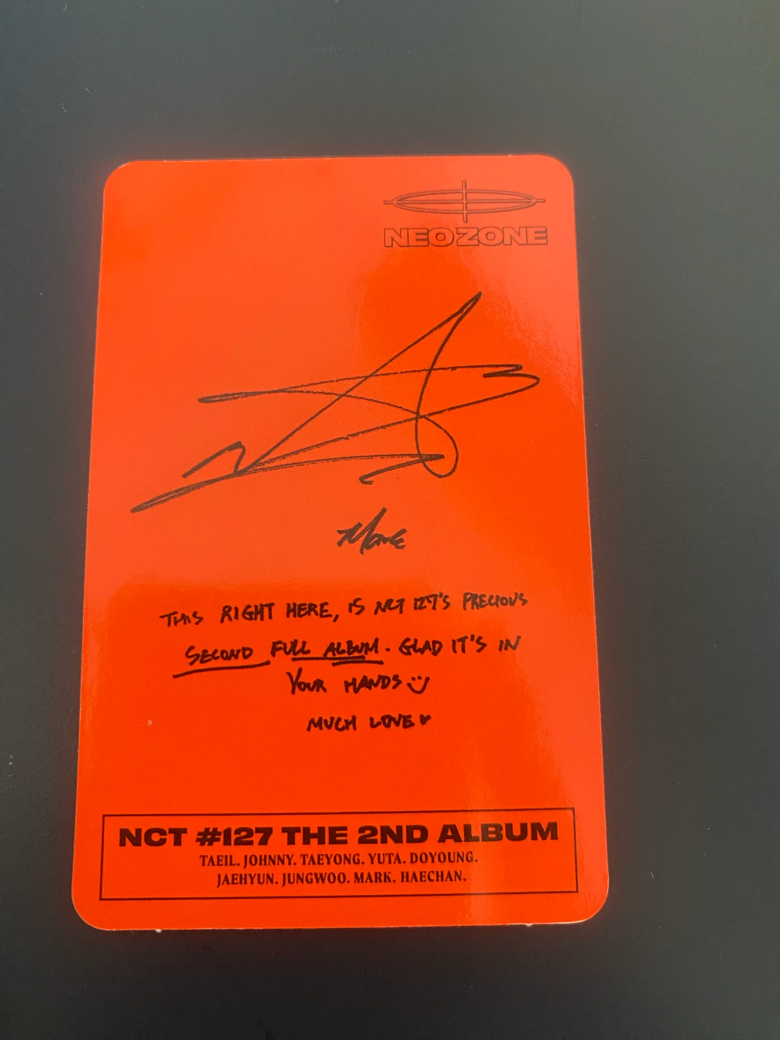 NCT 127 Mark NCT 127 - Mark  - Neo Zone Album listing photo 2