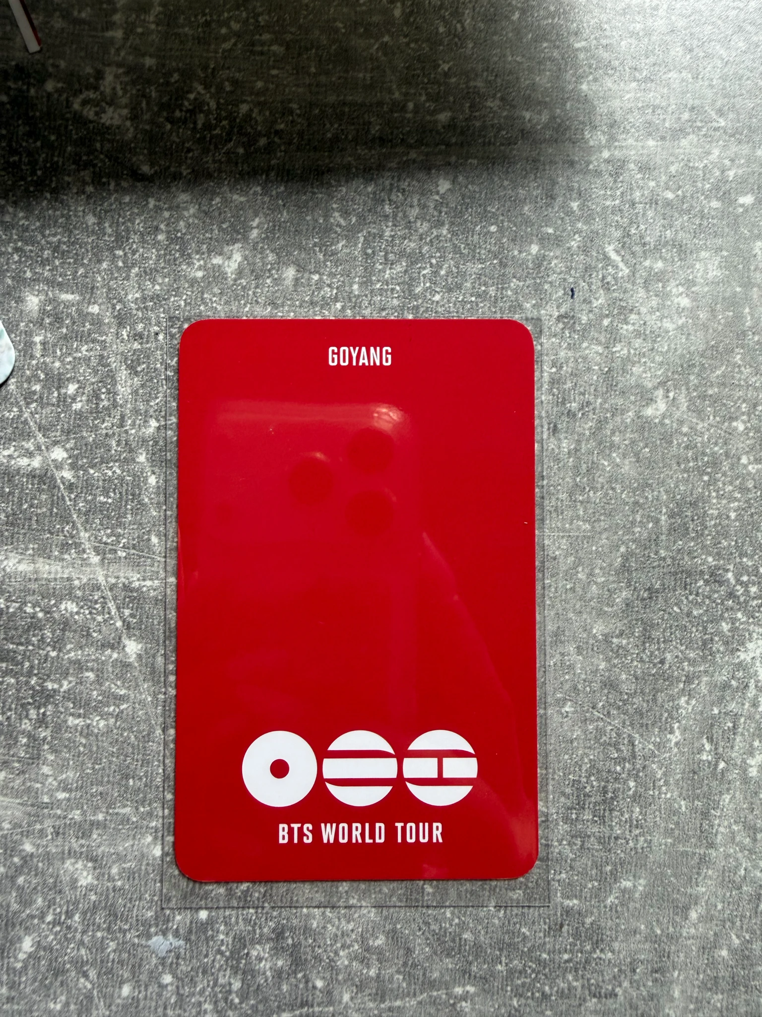 BTS Jimin BTS - Jimin - ARIRANG World Tour Event army zone goyang photocard set listing photo 2