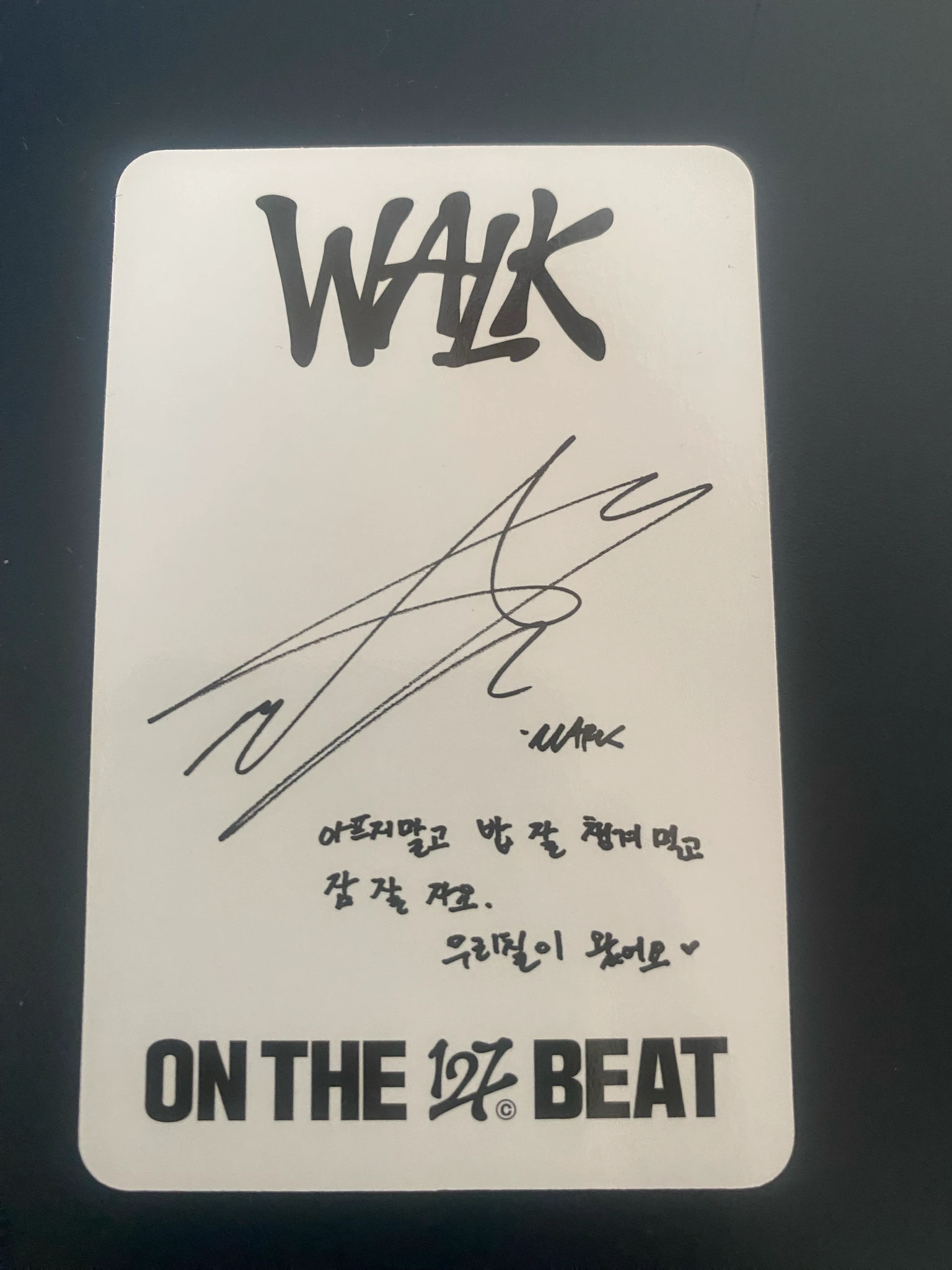NCT 127 Mark NCT 127 - Mark - Walk Album listing photo 2