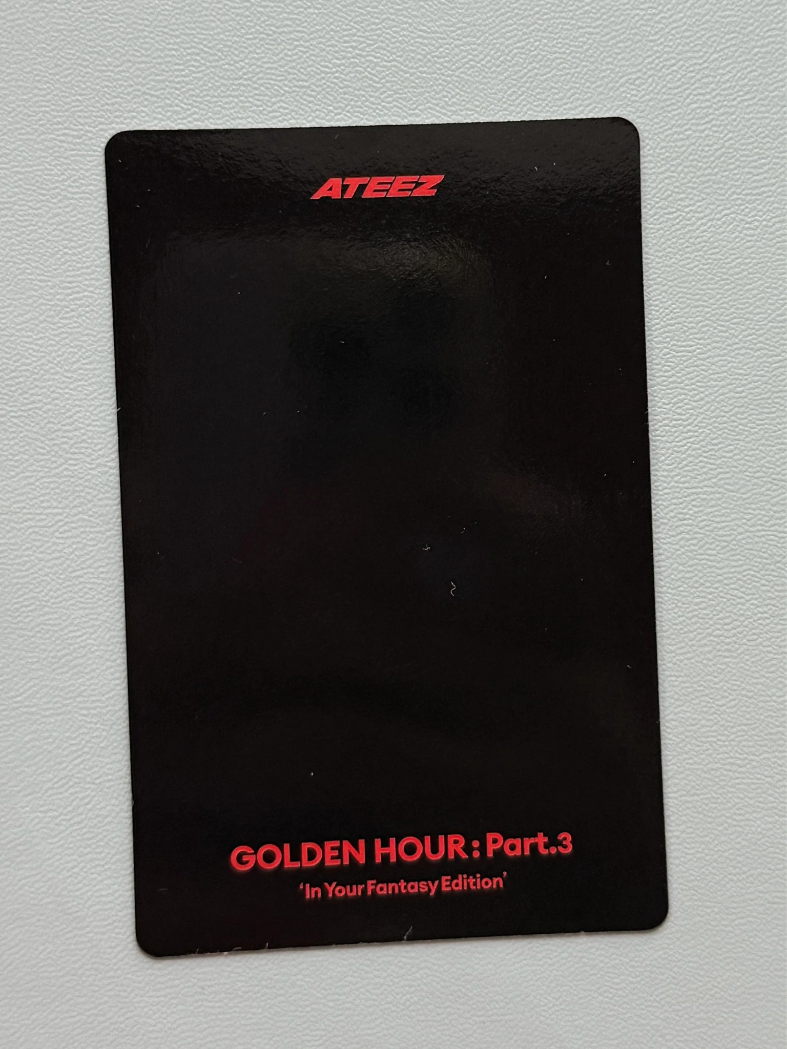 ATEEZ Seonghwa ATEEZ - Seonghwa - Golden Hour : Part.3 'In Your Fantasy Edition' Album album photocard image card black version poca album listing photo 2