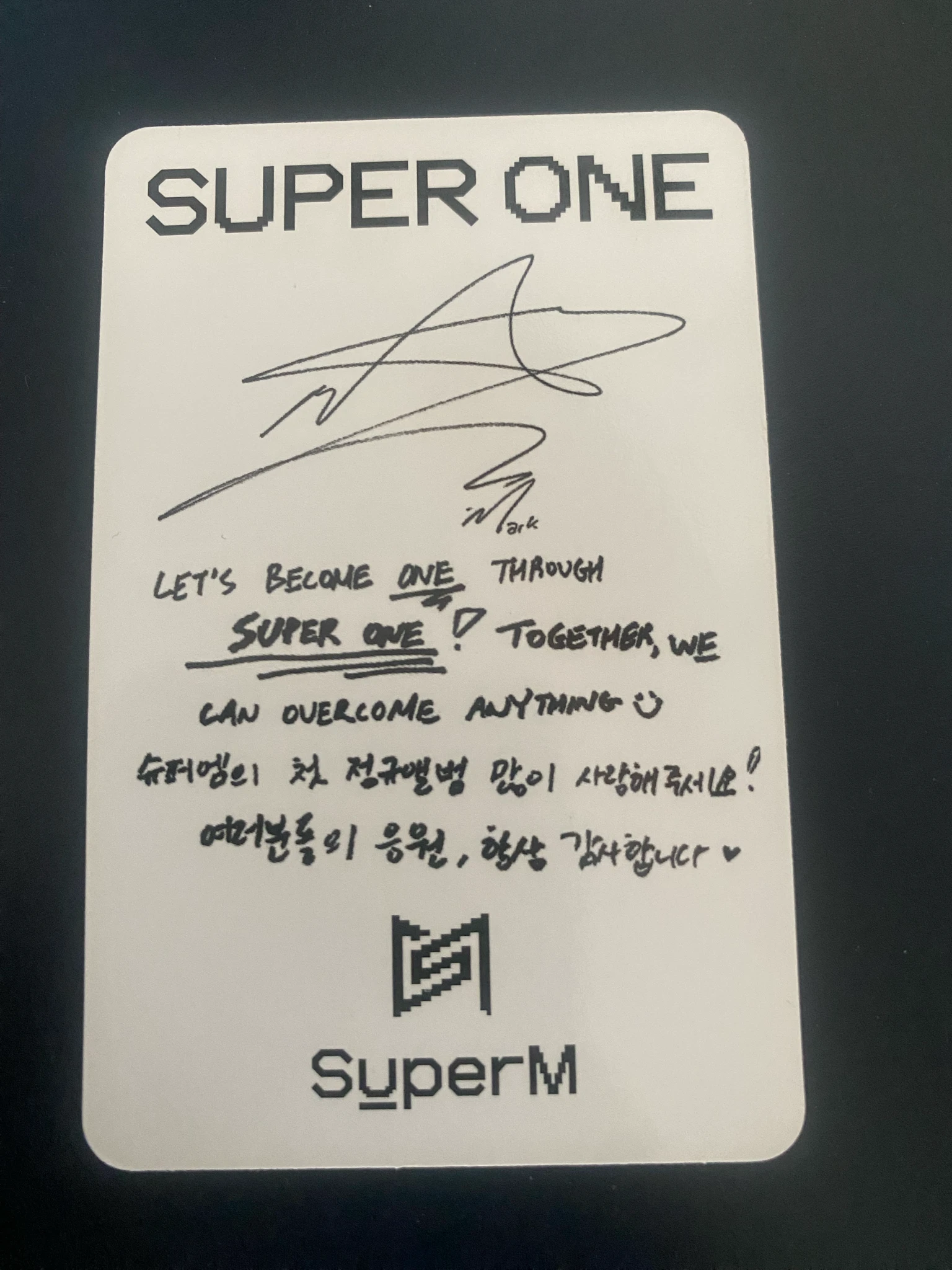 SuperM Mark SuperM - Mark  - Super One Album listing photo 2
