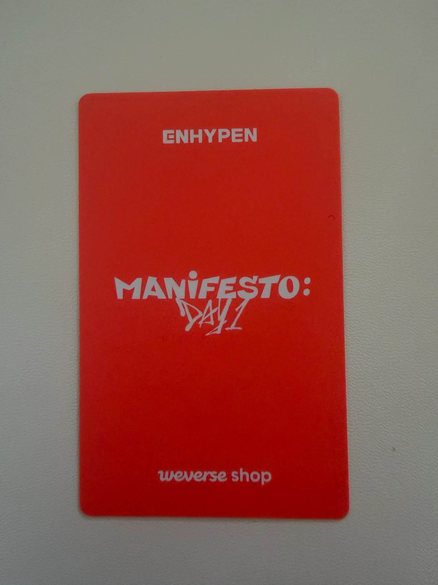 ENHYPEN Jay ENHYPEN - Jay - MANIFESTO: DAY 1 Album album photocard listing photo 2