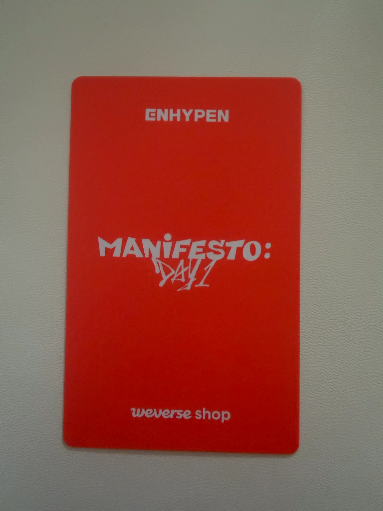 ENHYPEN Jungwon ENHYPEN - Jungwon - MANIFESTO: DAY 1 Album album photocard listing photo 2