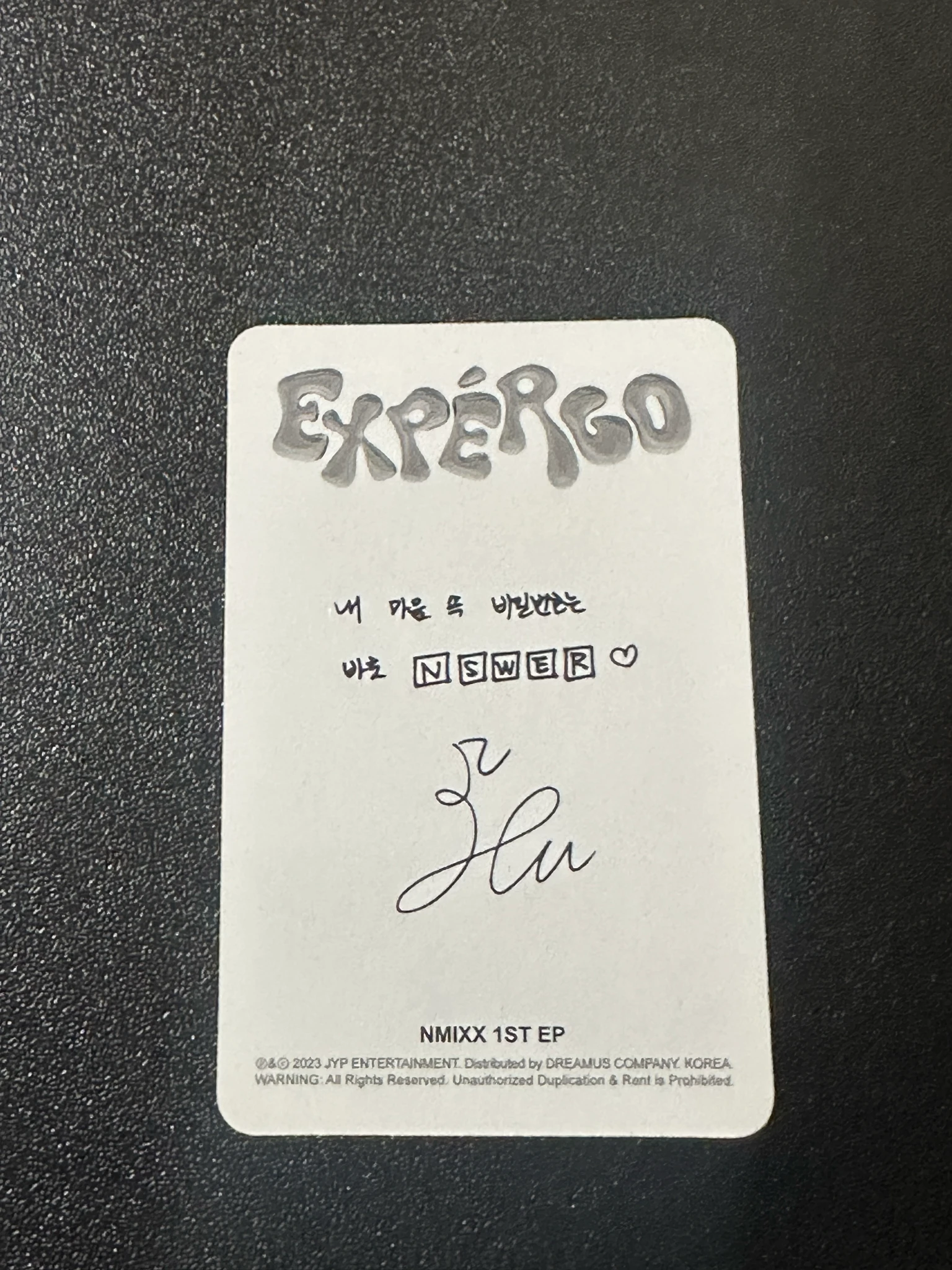 NMIXX Haewon NMIXX - Haewon - Expérgo Album album photocard standard version A version listing photo 2