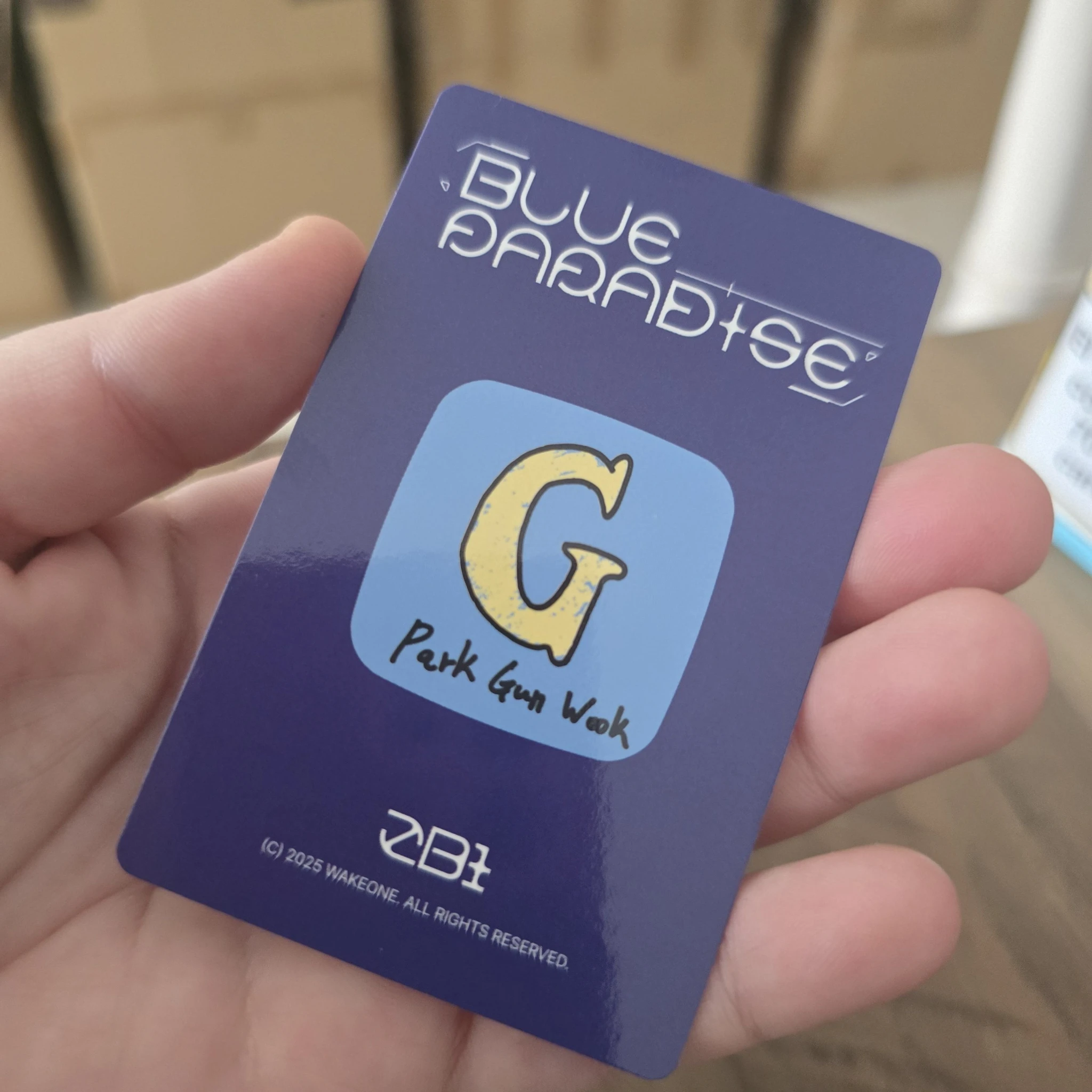 ZEROBASEONE Gunwook ZEROBASEONE - Gunwook - Blue Paradise Album album photocard keycap version listing photo 2