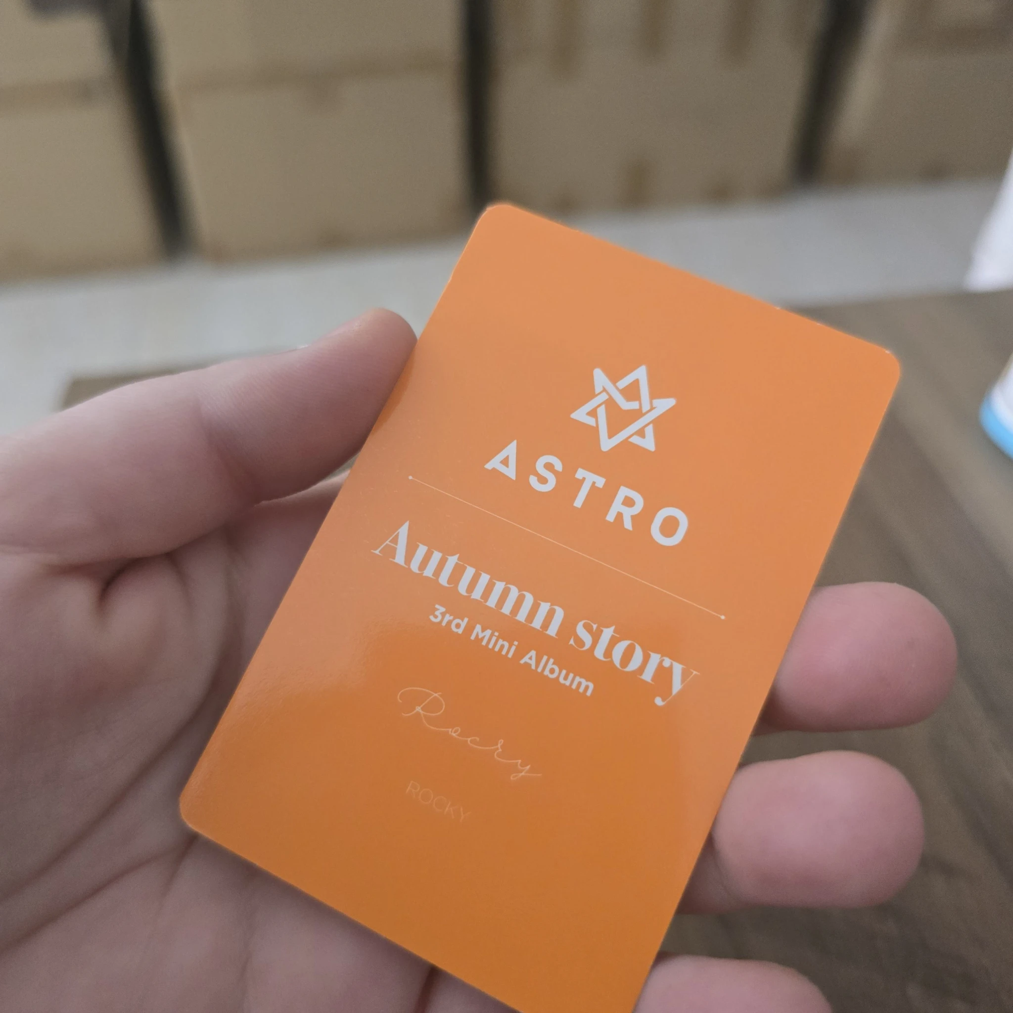 ASTRO Rocky ASTRO - Rocky - Autumn Story Album album photocard orange version listing photo 2