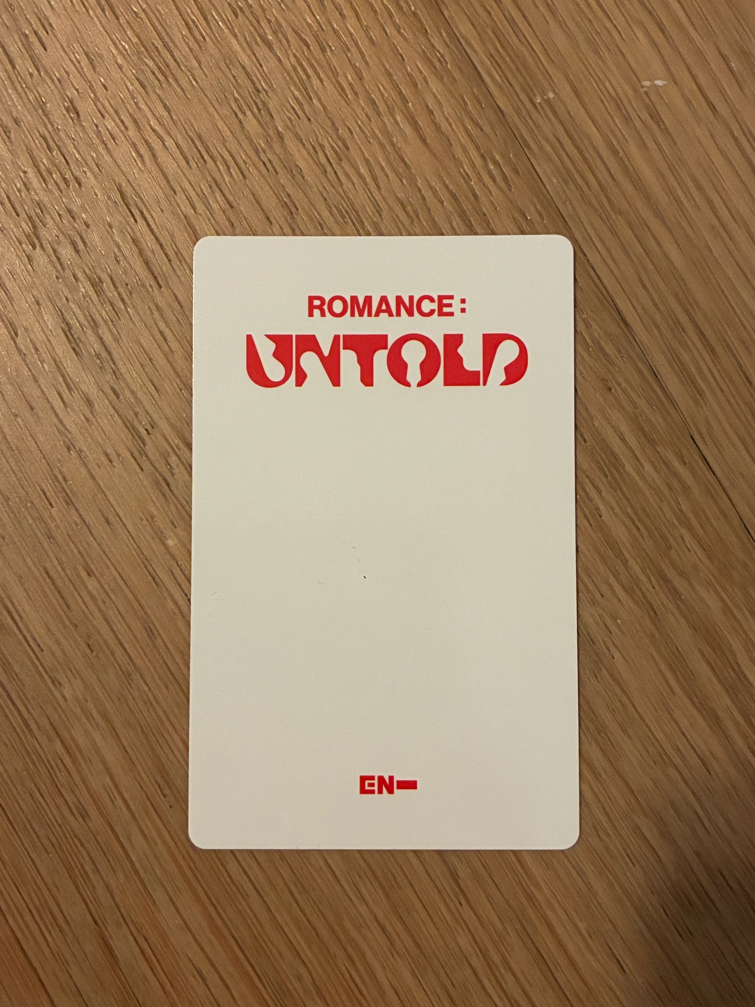 ENHYPEN Sunghoon ENHYPEN - Sunghoon - ROMANCE: UNTOLD Album target exclusive EU exclusive purchase benefit listing photo 2