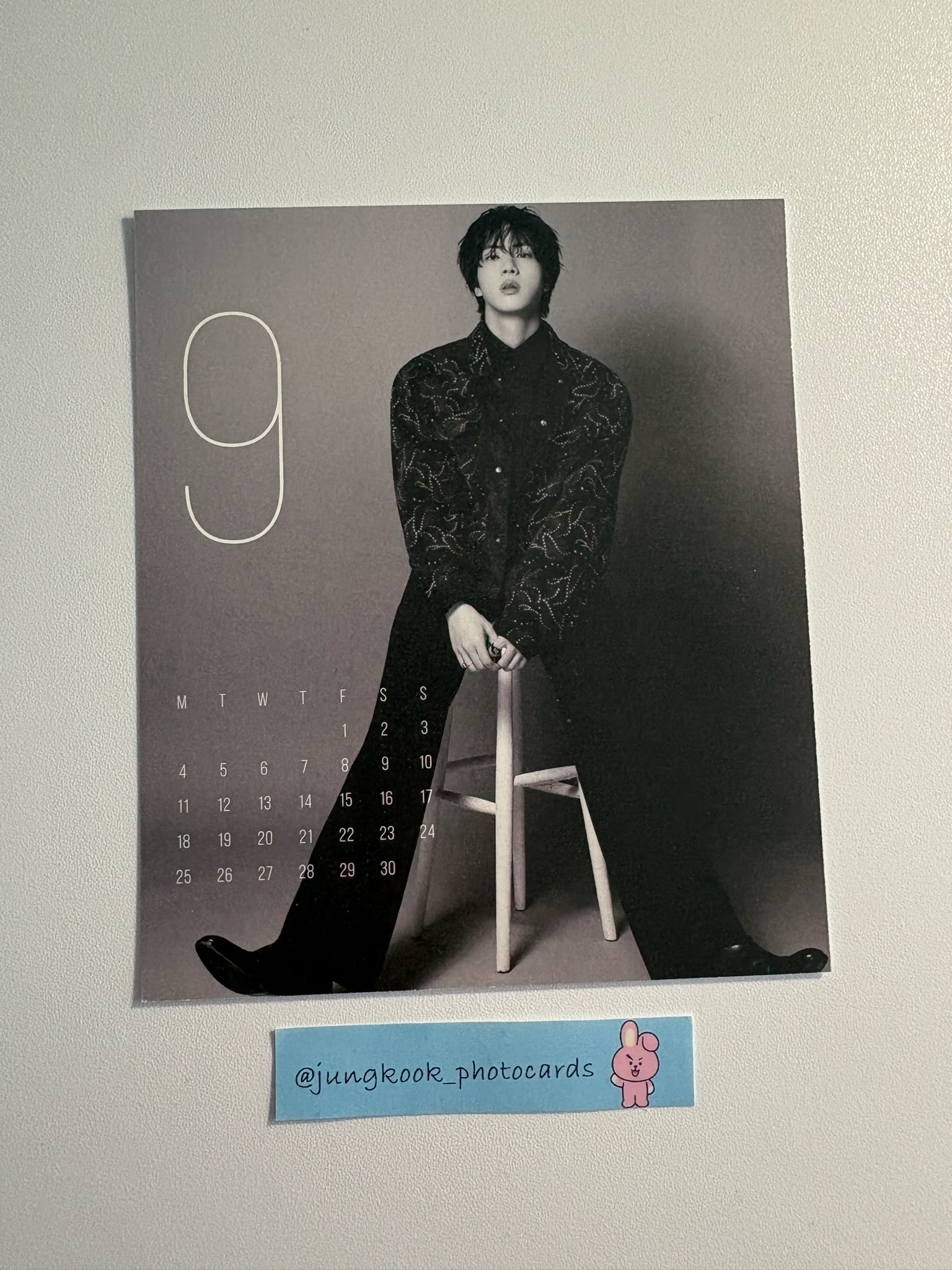 BTS Jin BTS - Jin - D'FESTA Exhibition Event desk calendar version postcard double-sided japanese version listing photo 2
