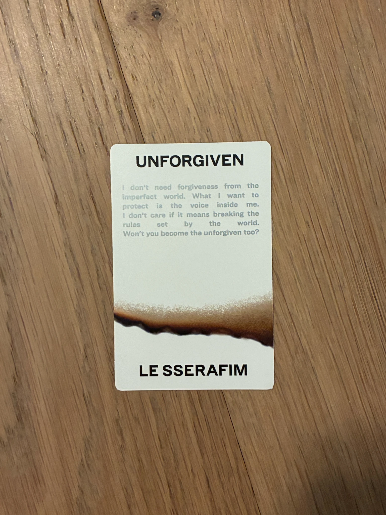 LE SSERAFIM Hong Eunchae LE SSERAFIM - Hong Eunchae - UNFORGIVEN Album album photocard vol. 1 listing photo 2