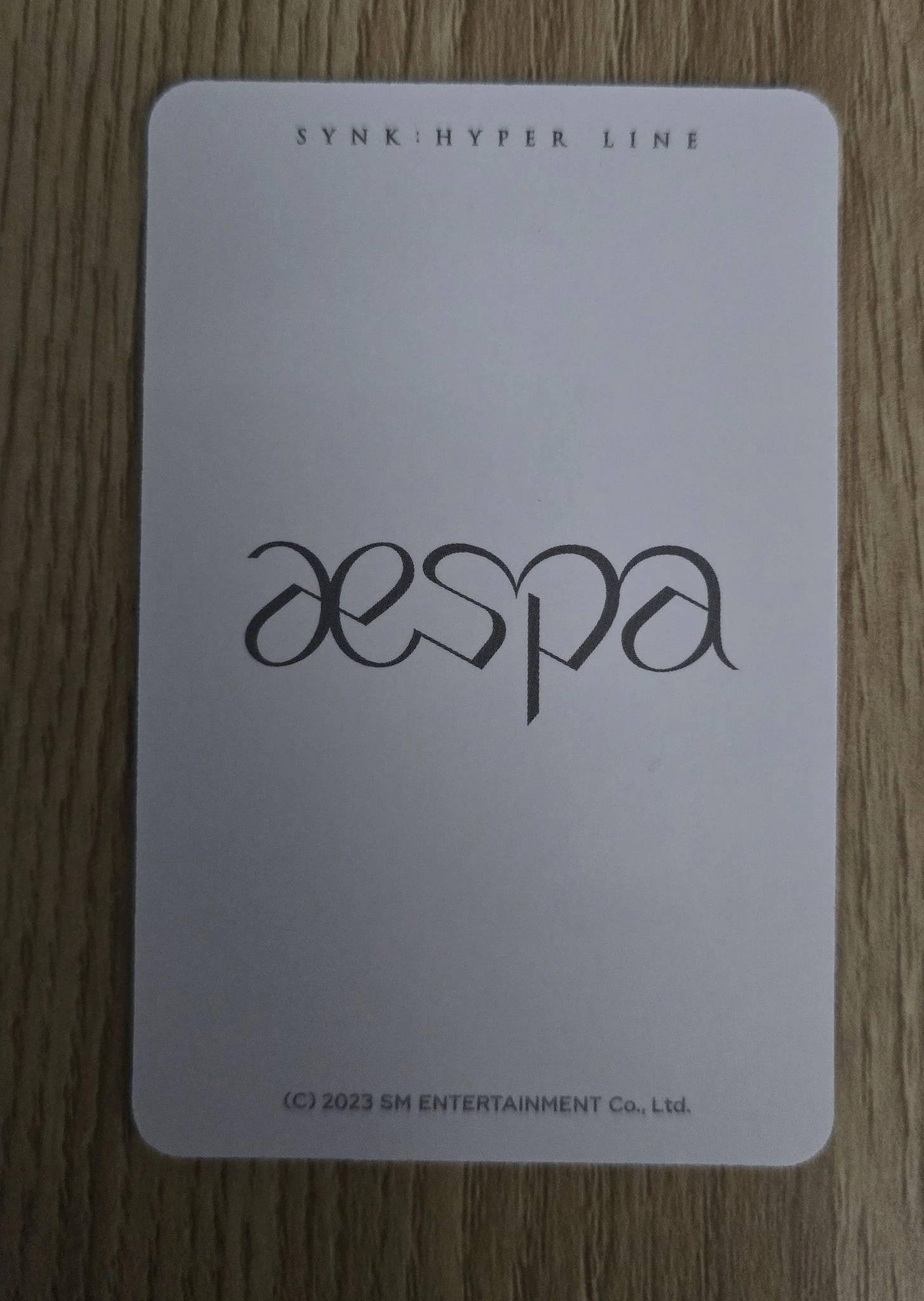 aespa Karina aespa - Karina - SYNK : HYPER LINE Event merch photocard scratch card listing photo 2