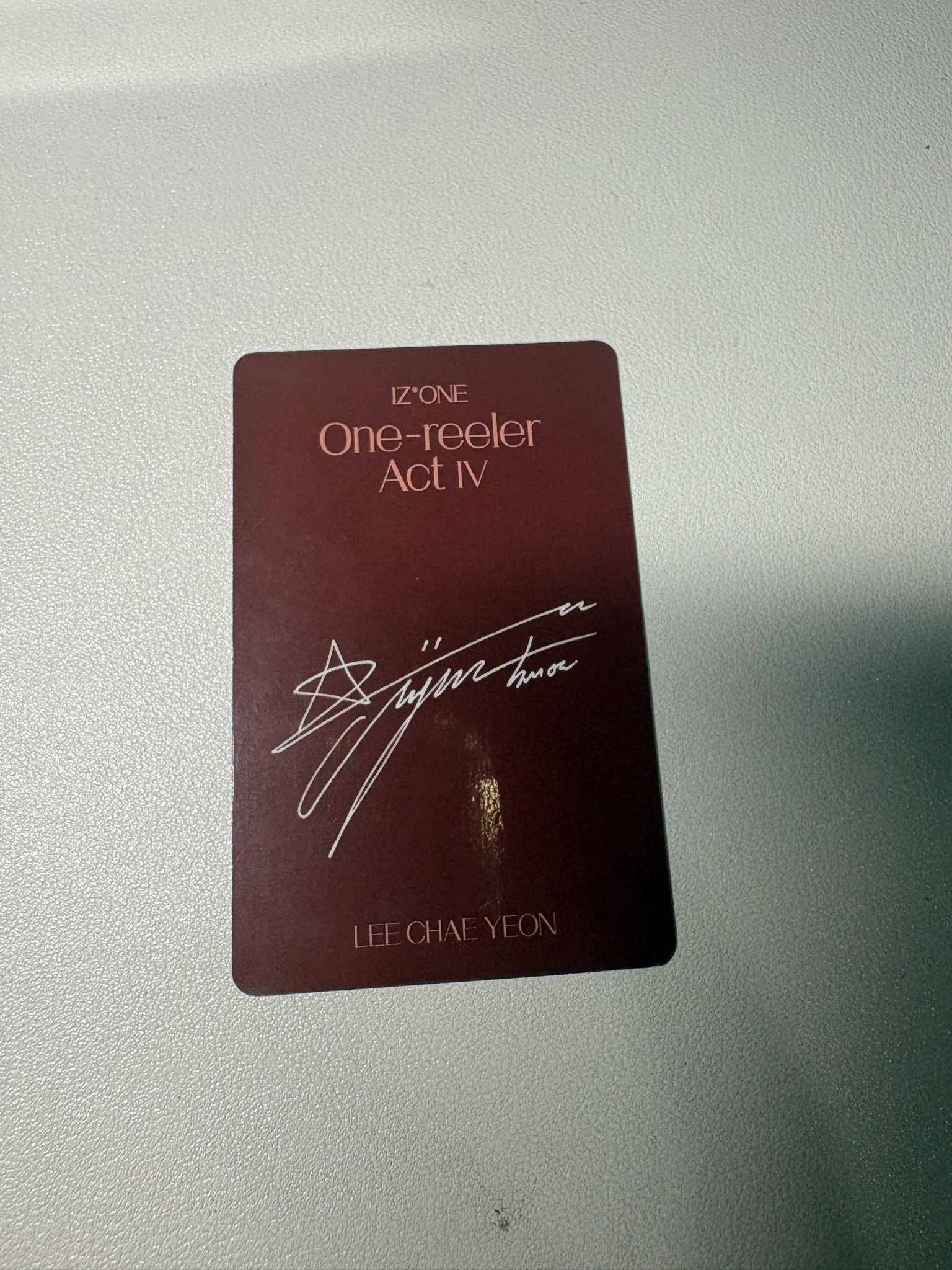 IZ*ONE Lee Chaeyeon IZ*ONE - Lee Chaeyeon - One-reeler / Act IV Album pob (pre-order benefit) photocard set listing photo 2