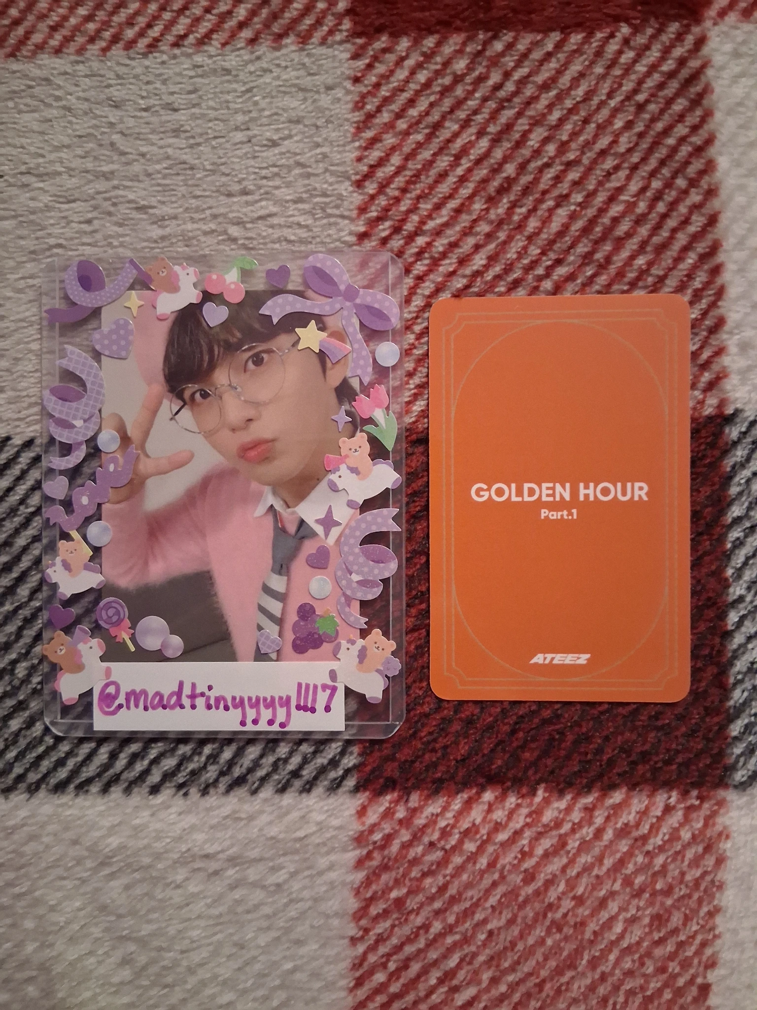 ATEEZ Wooyoung ATEEZ - Wooyoung - Golden Hour : Part.1 Album album photocard image card listing photo 2
