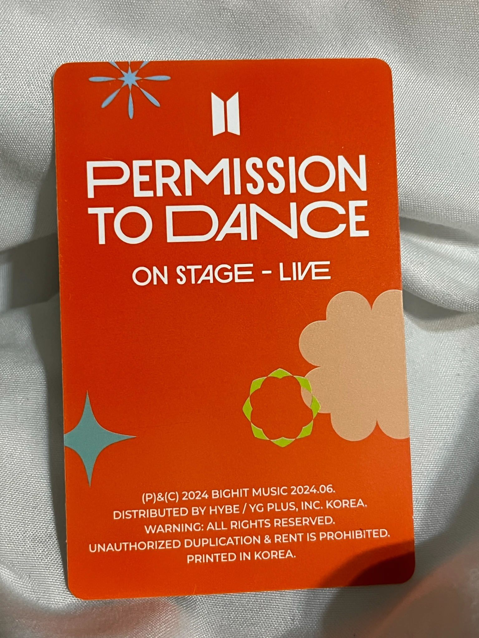 BTS RM BTS-RM-Album-Permission to Dance Live Album listing photo 2
