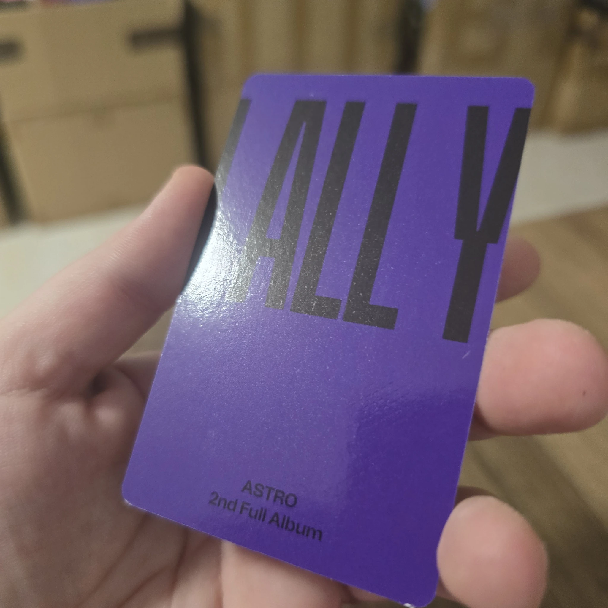 ASTRO Rocky ASTRO - Rocky - All Yours Album album photocard ‘us’ version A version listing photo 2