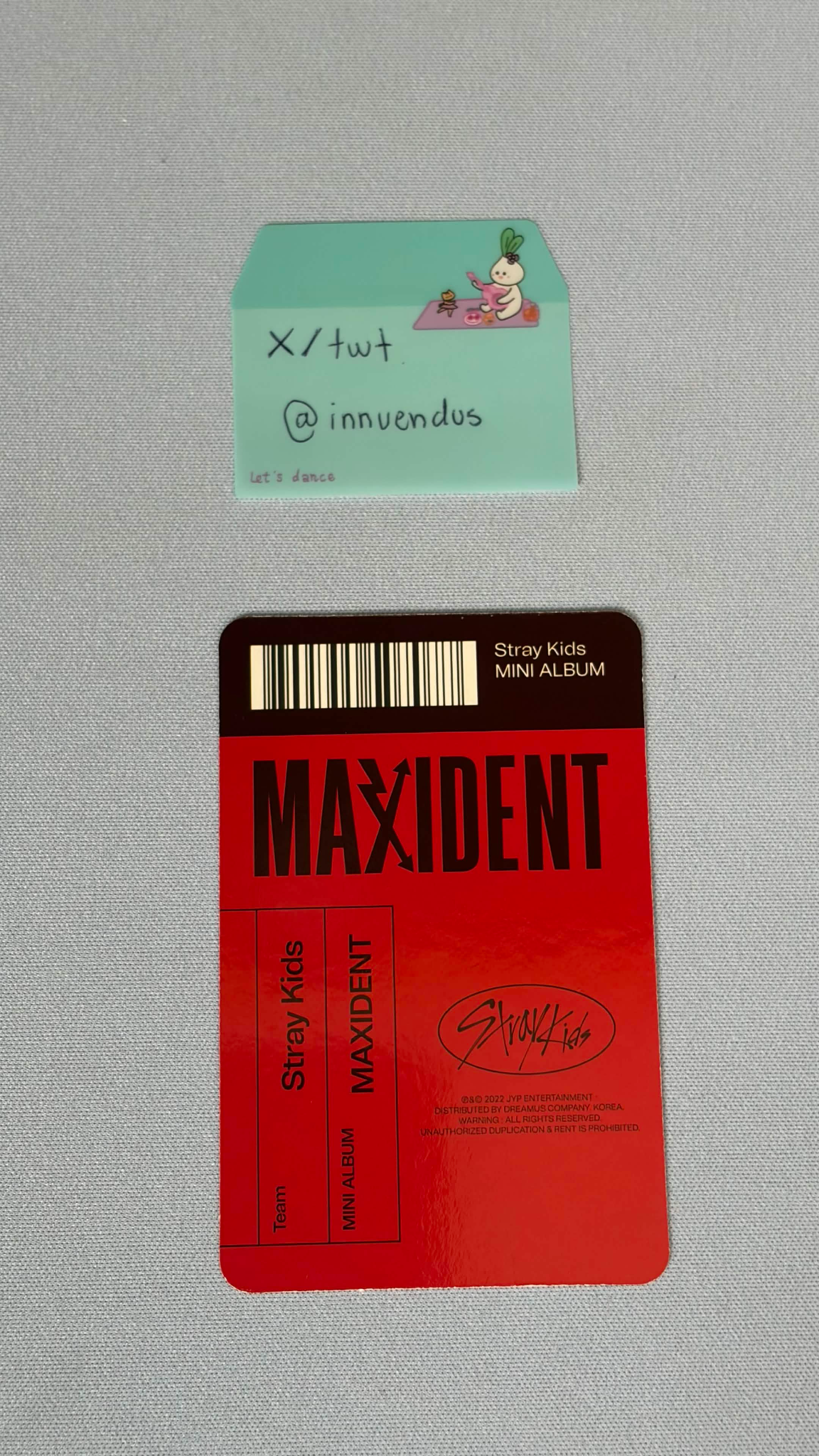 Stray Kids Lee Know Stray Kids - Lee Know - Maxident Album album photocard pre-order benefit paper case version listing photo 2