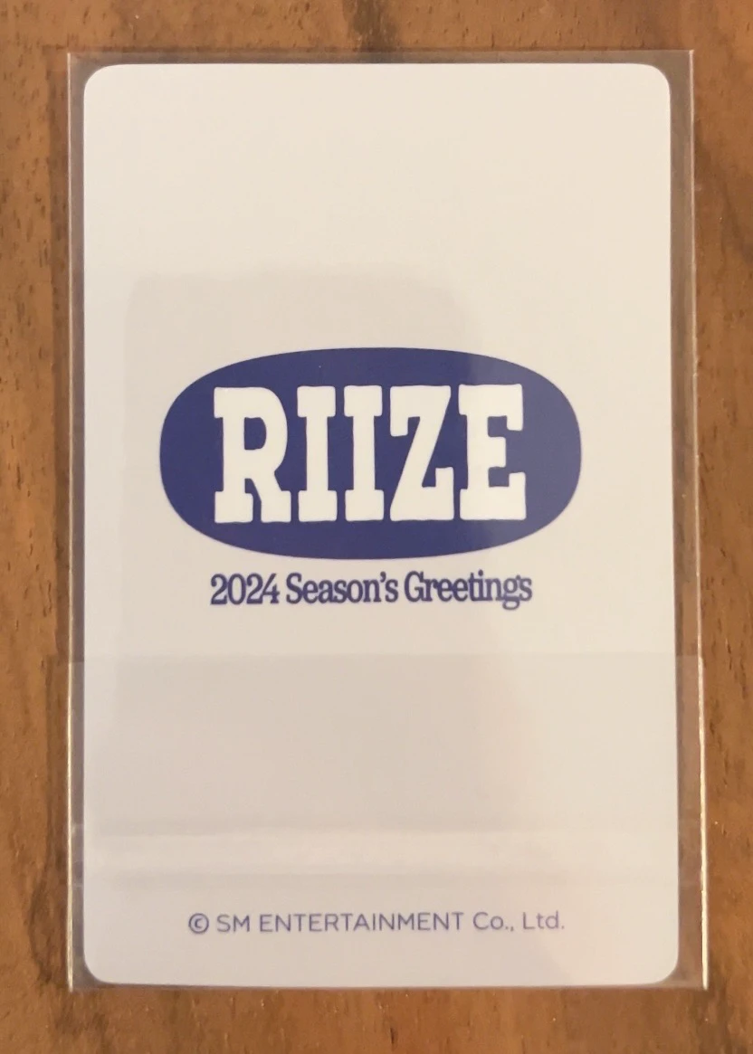 RIIZE  Sungchan RIIZE  - Sungchan - 2024 Season's Greetings Other pob (pre-order benefit) withfans / yizhiyu (yzy) listing photo 2