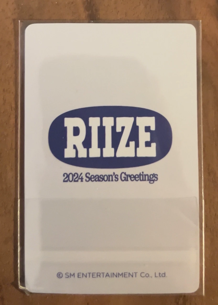 RIIZE  Wonbin RIIZE  - Wonbin - 2024 Season's Greetings Other pob (pre-order benefit) withfans / yizhiyu (yzy) listing photo 2