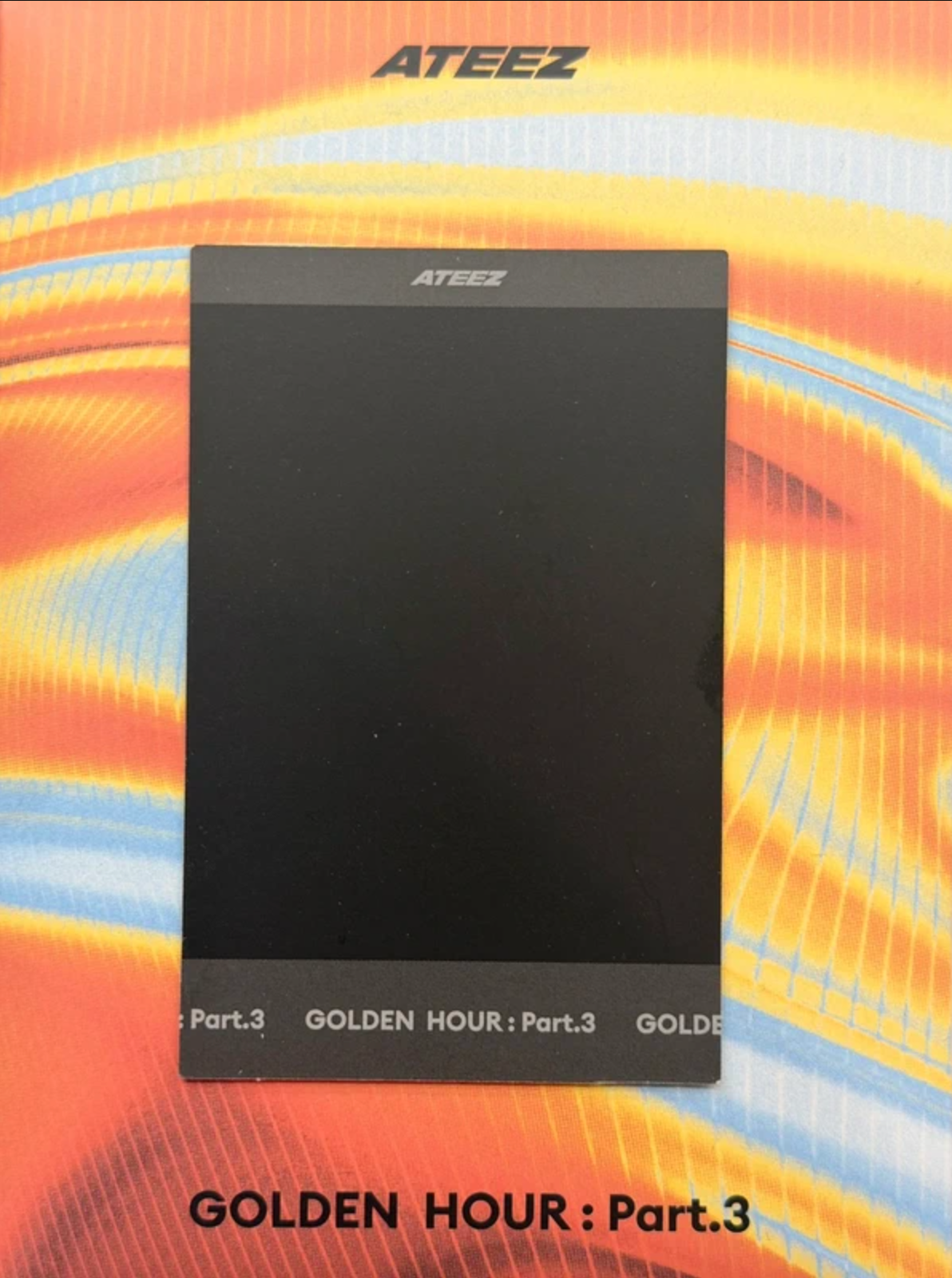 ATEEZ Wooyoung ATEEZ - Wooyoung - Golden Hour : Part.3 Album poca album polaroid  listing photo 2