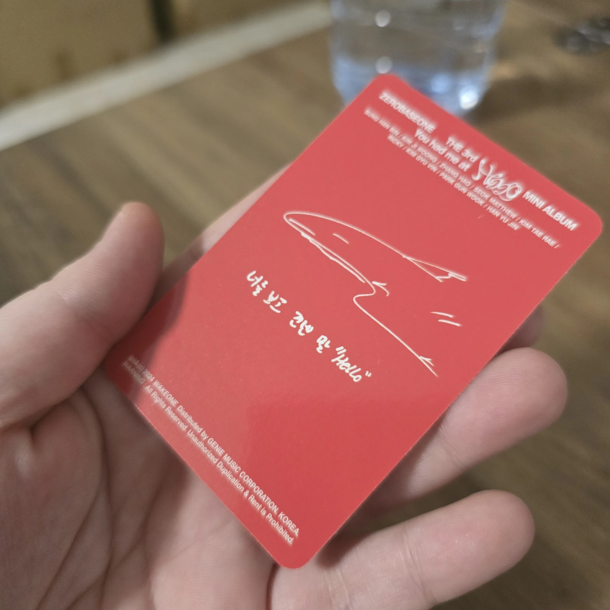 ZEROBASEONE Taerae ZEROBASEONE - Taerae - You had me at HELLO Album album photocard eclipse version listing photo 2