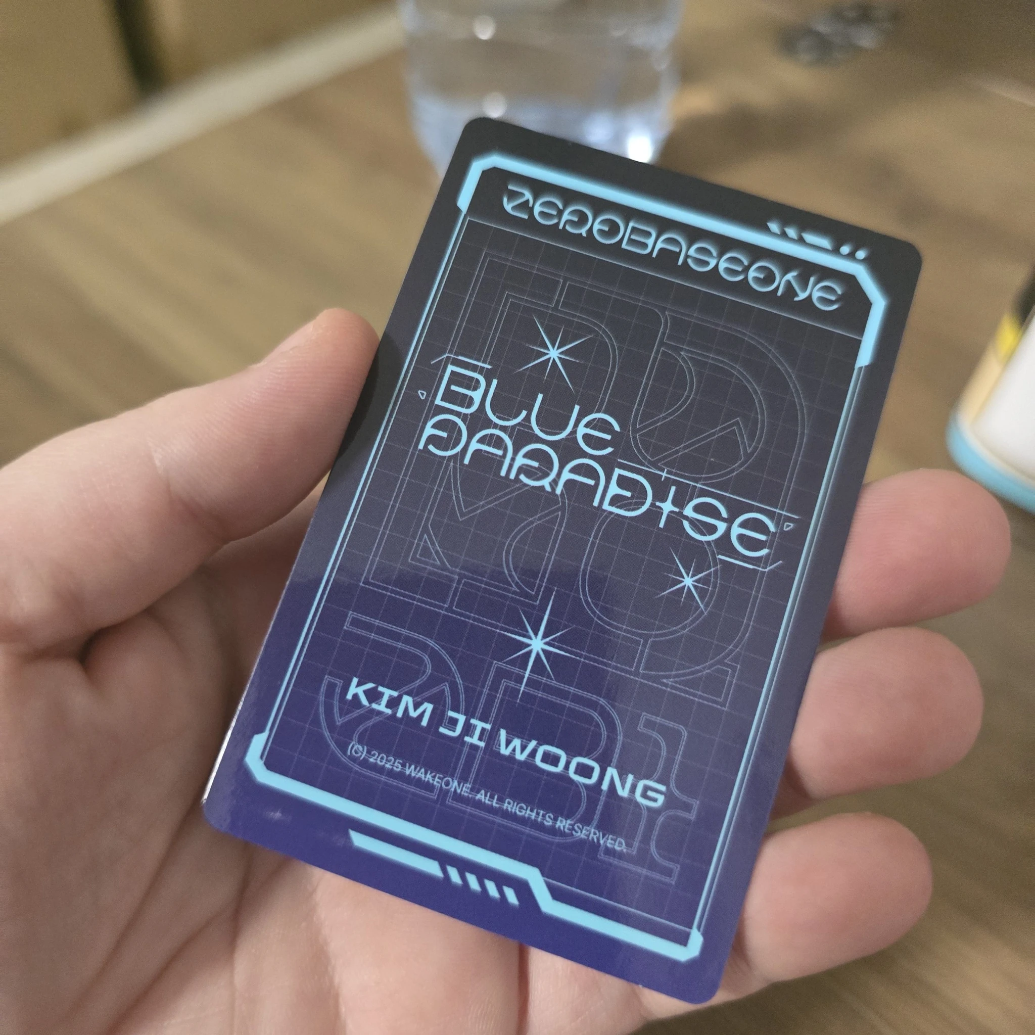 ZEROBASEONE Jiwoong ZEROBASEONE - Jiwoong - Blue Paradise Album key cap version random photocard listing photo 2