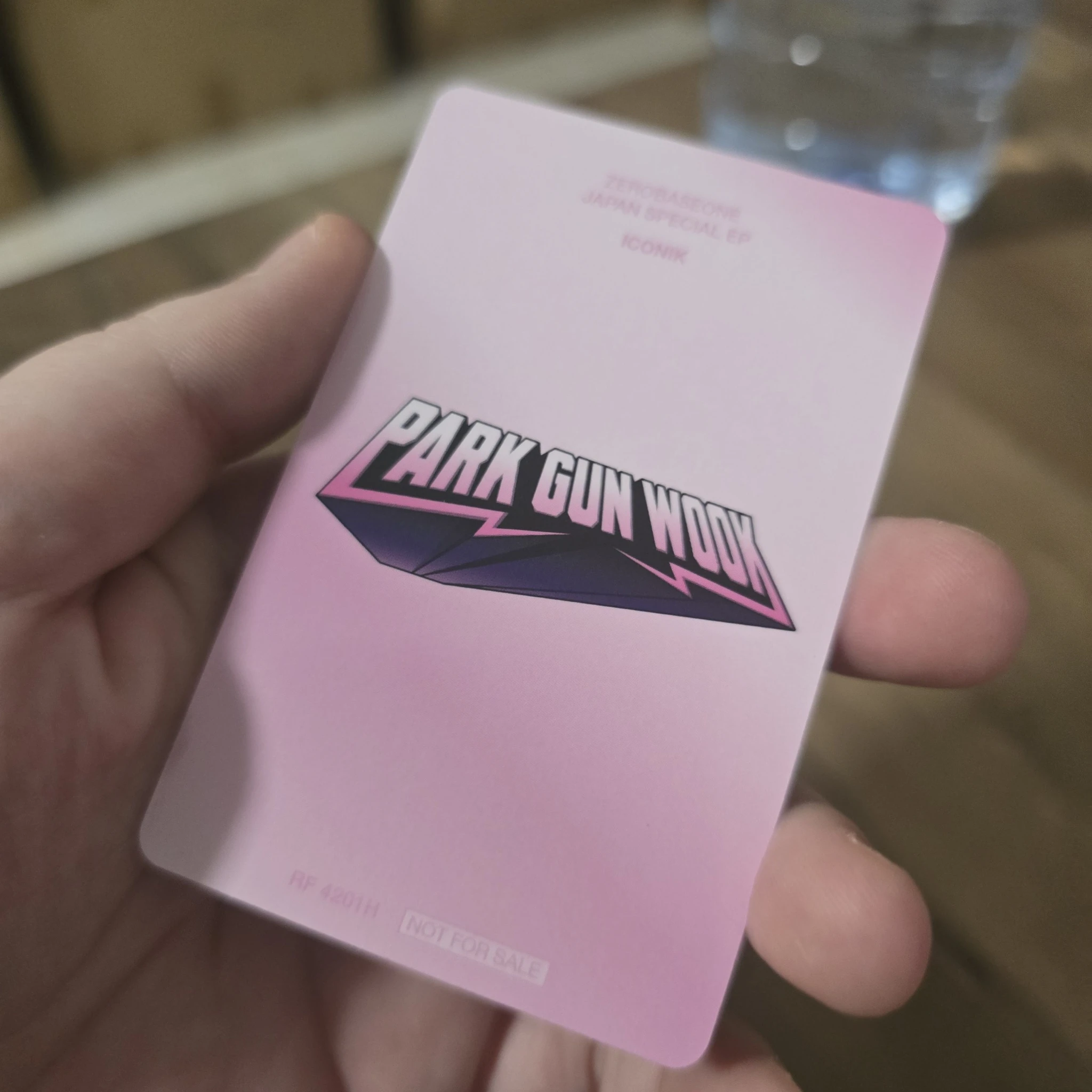 ZEROBASEONE Gunwook ZEROBASEONE - Gunwook - ICONIK Album album photocard solo jacket version japanese album C version listing photo 2