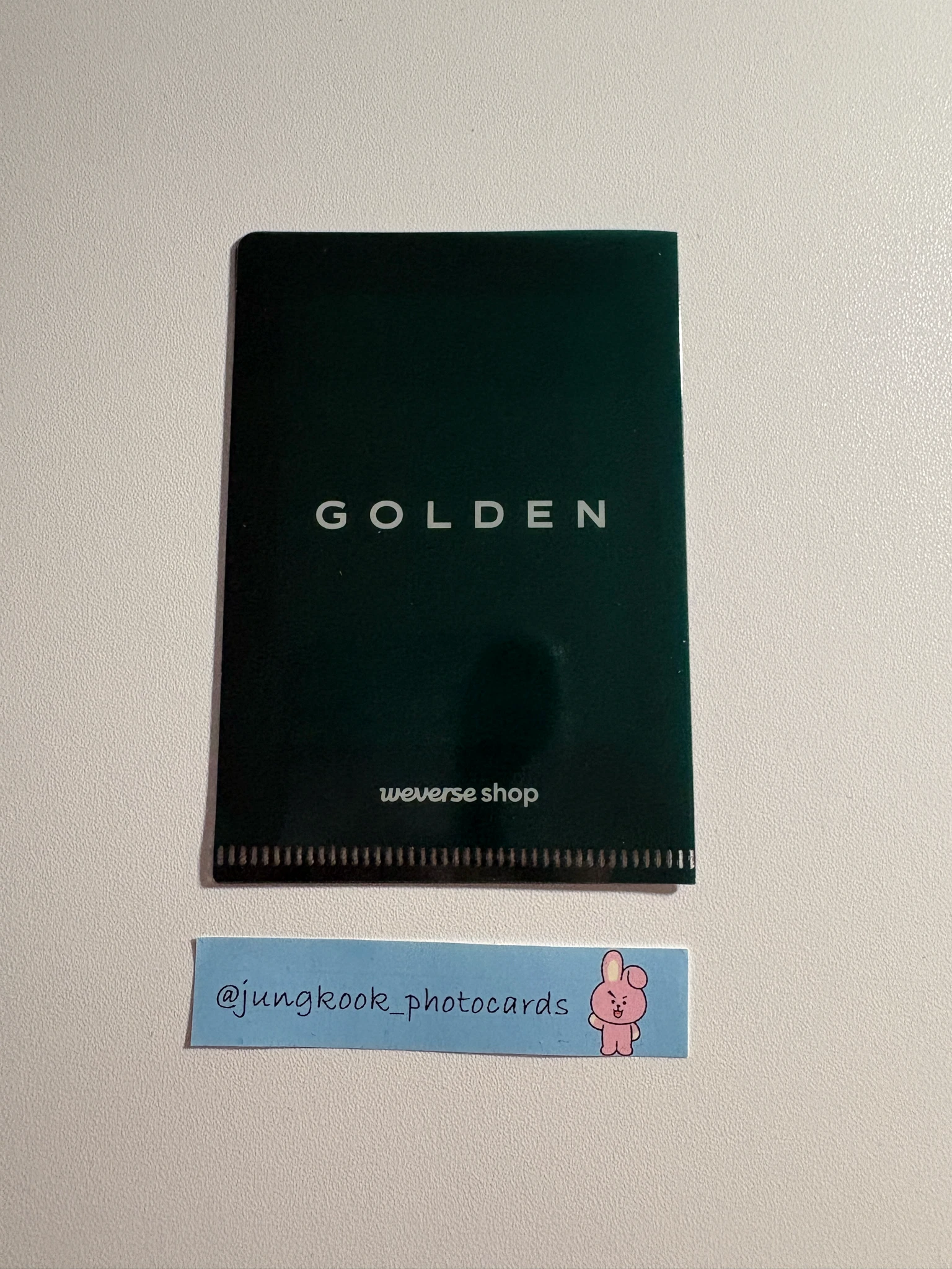 BTS Jungkook BTS - Jungkook - Golden Album weverse album version weverse global shop (wvg) L holder pob (pre-order benefit) listing photo 2