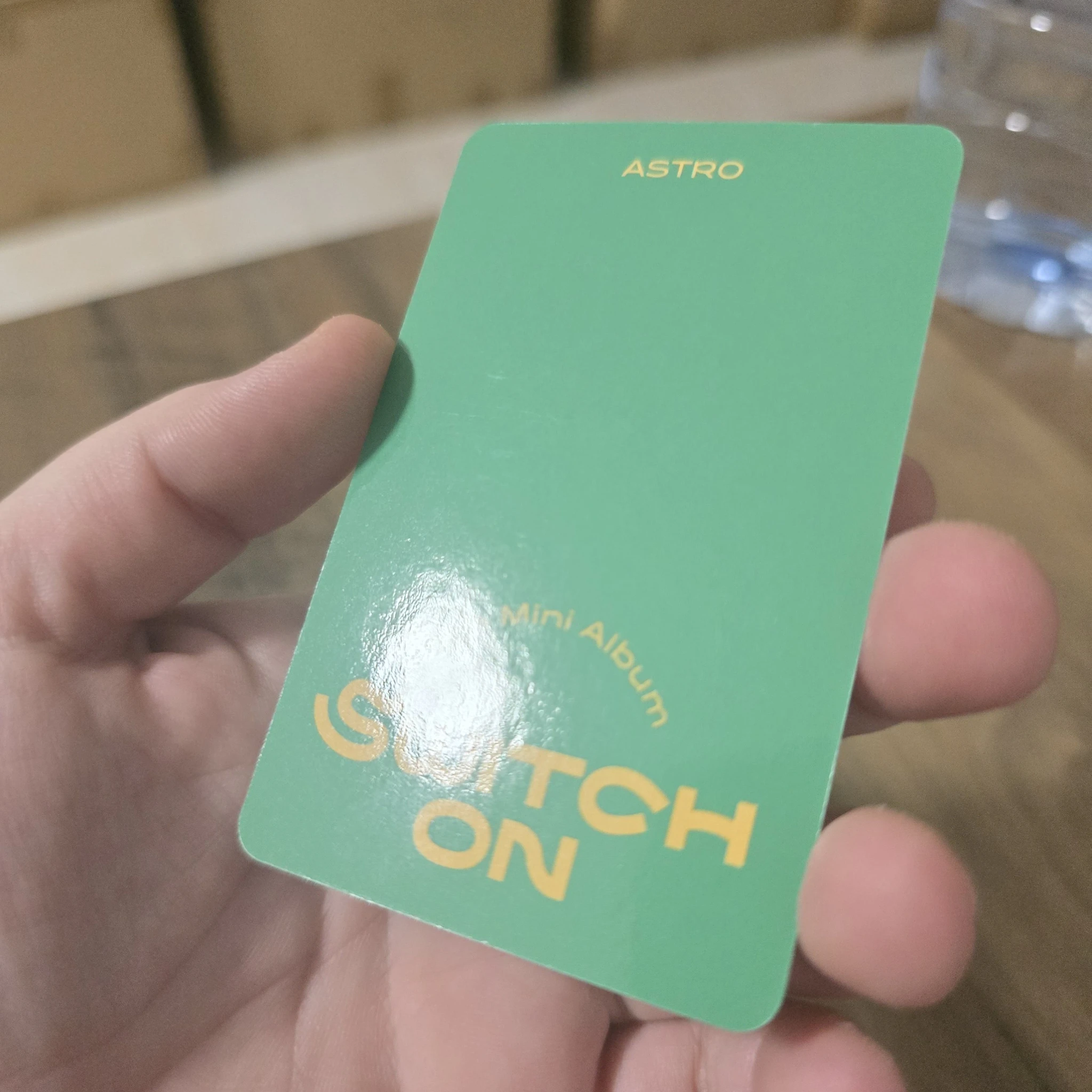 ASTRO Rocky ASTRO - Rocky - Switch On Album album photocard green back listing photo 2