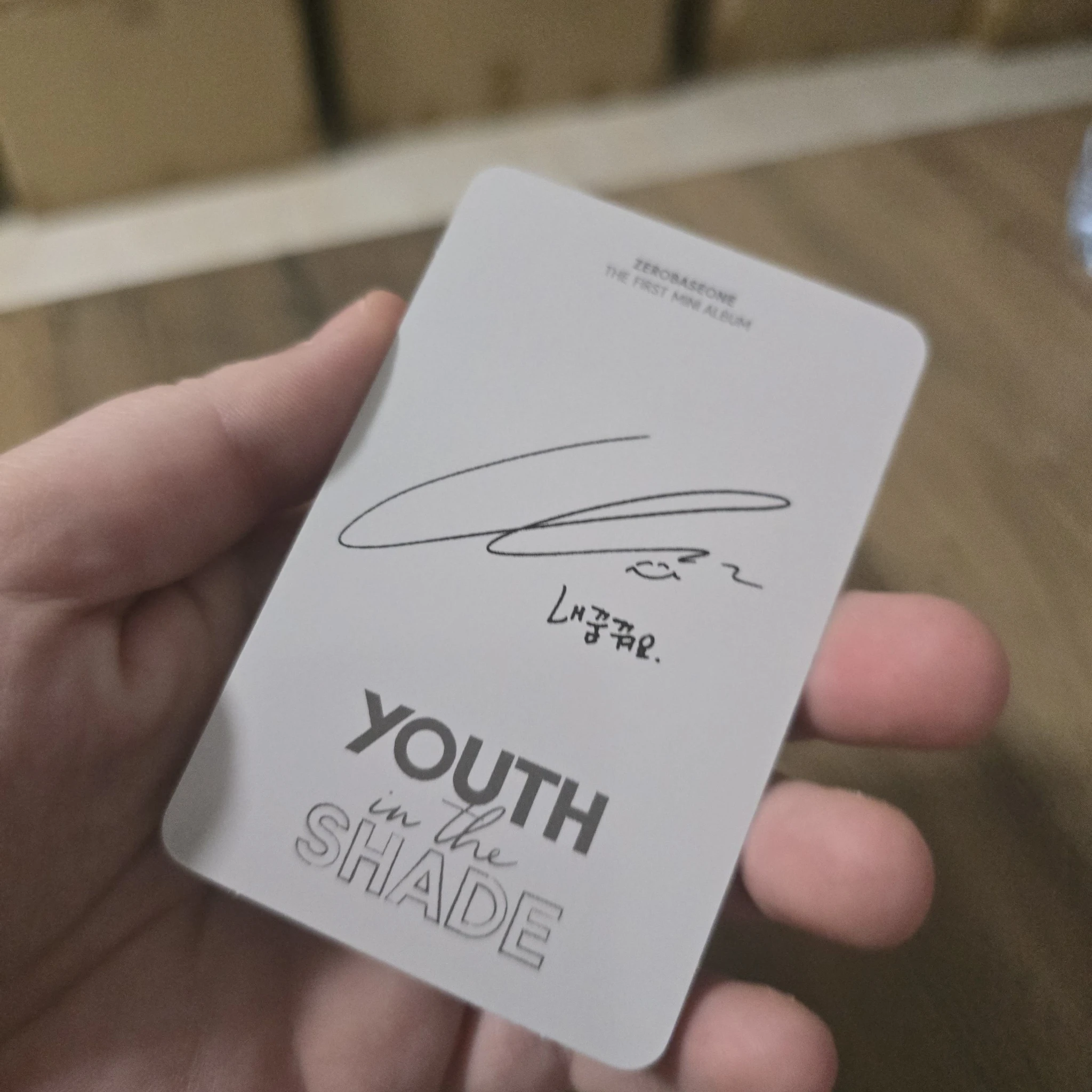 ZEROBASEONE Jiwoong ZEROBASEONE - Jiwoong - Youth in the Shade Album digipack version album photocard listing photo 2