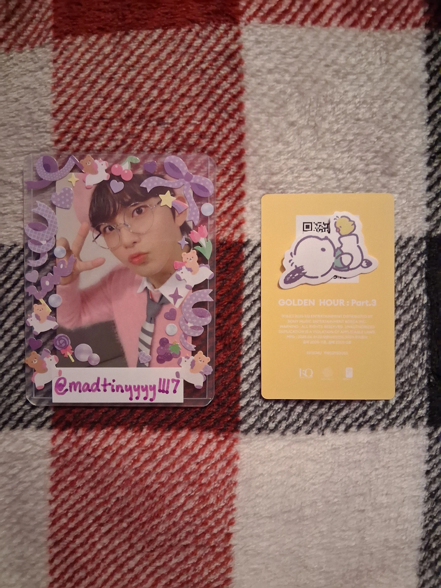 ATEEZ Jongho ATEEZ - Jongho - Golden Hour : Part.3 Album version 2 poca album album photocard qr card listing photo 2