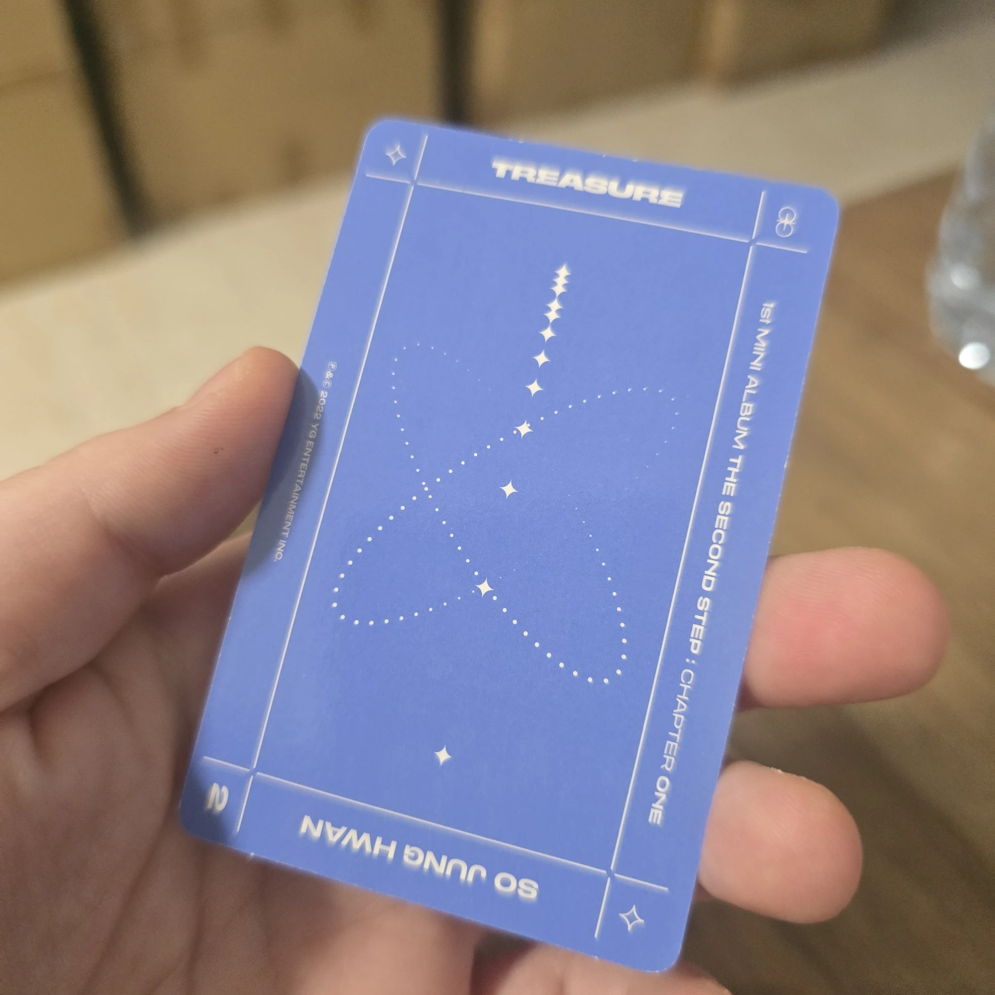 TREASURE So Junghwan TREASURE - So Junghwan - THE SECOND STEP : CHAPTER ONE Album album photocard blue version selfie version 1 listing photo 2