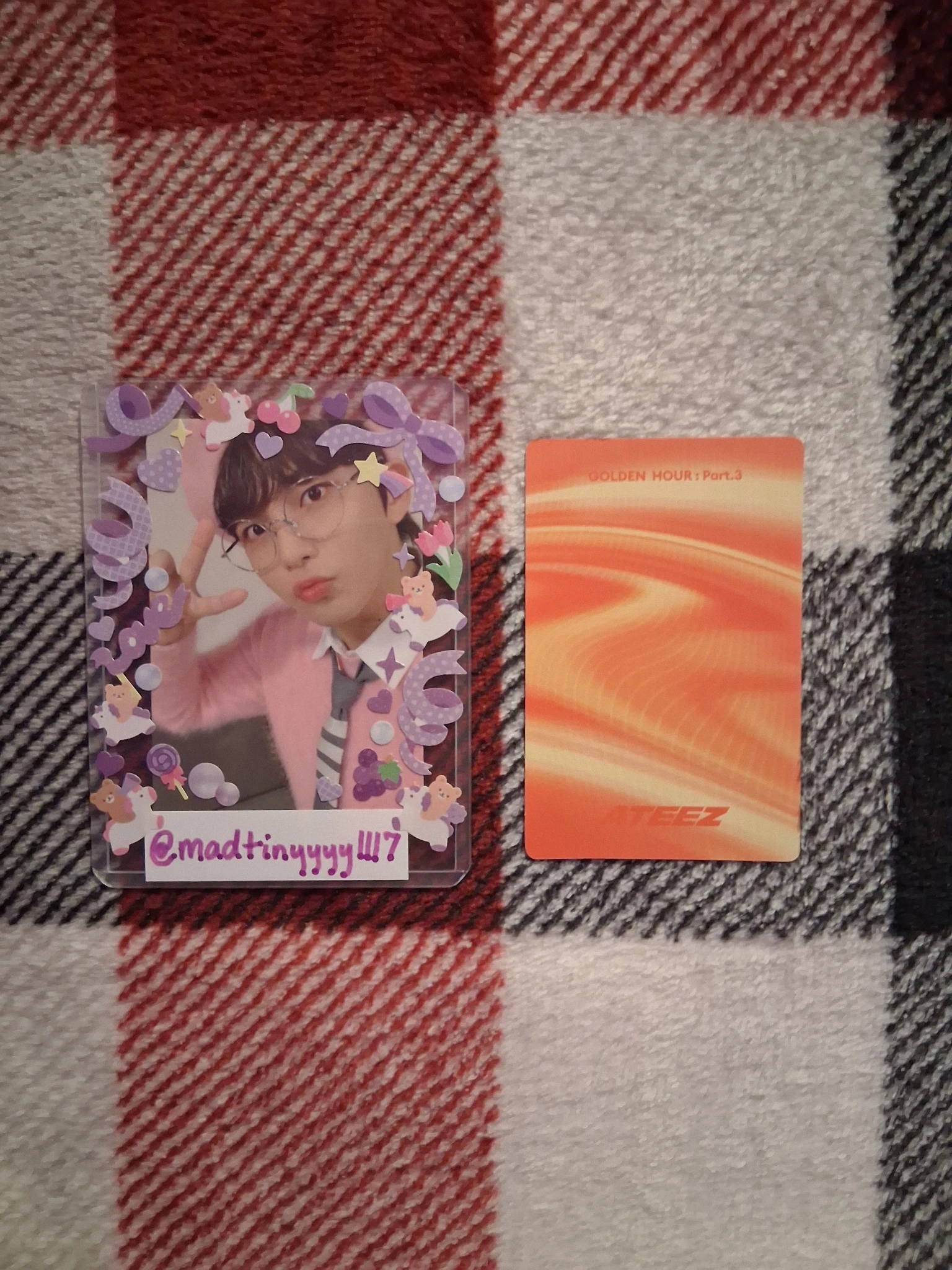 ATEEZ Jongho ATEEZ - Jongho - Golden Hour : Part.3 Album album photocard poca album image card version 1 listing photo 2