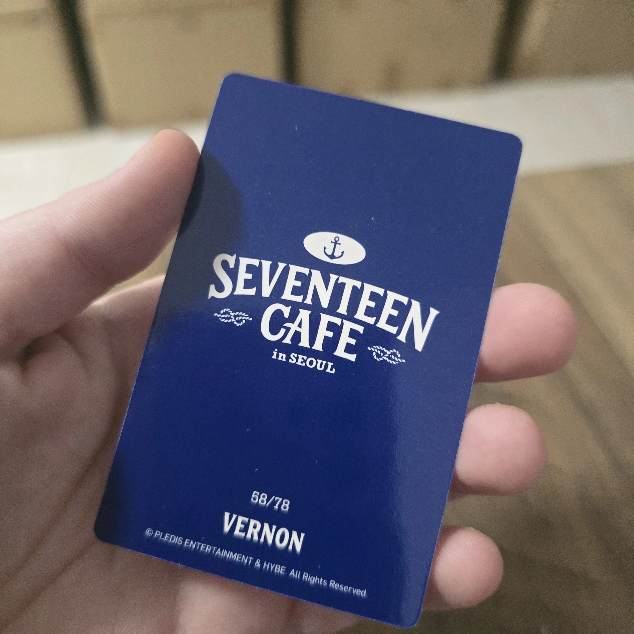 SEVENTEEN Vernon SEVENTEEN - Vernon - SEVENTEEN CAFE IN SEOUL Event trading card cafe event merch photocard listing photo 2