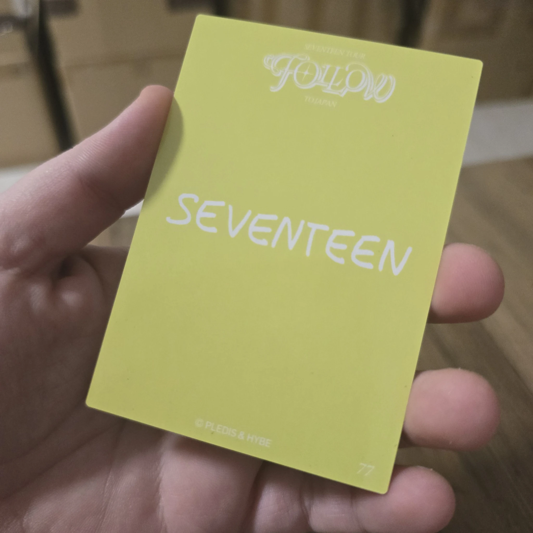 SEVENTEEN Vernon SEVENTEEN - Vernon - [FOLLOW] TOUR Event japan merch photocard trading card listing photo 2