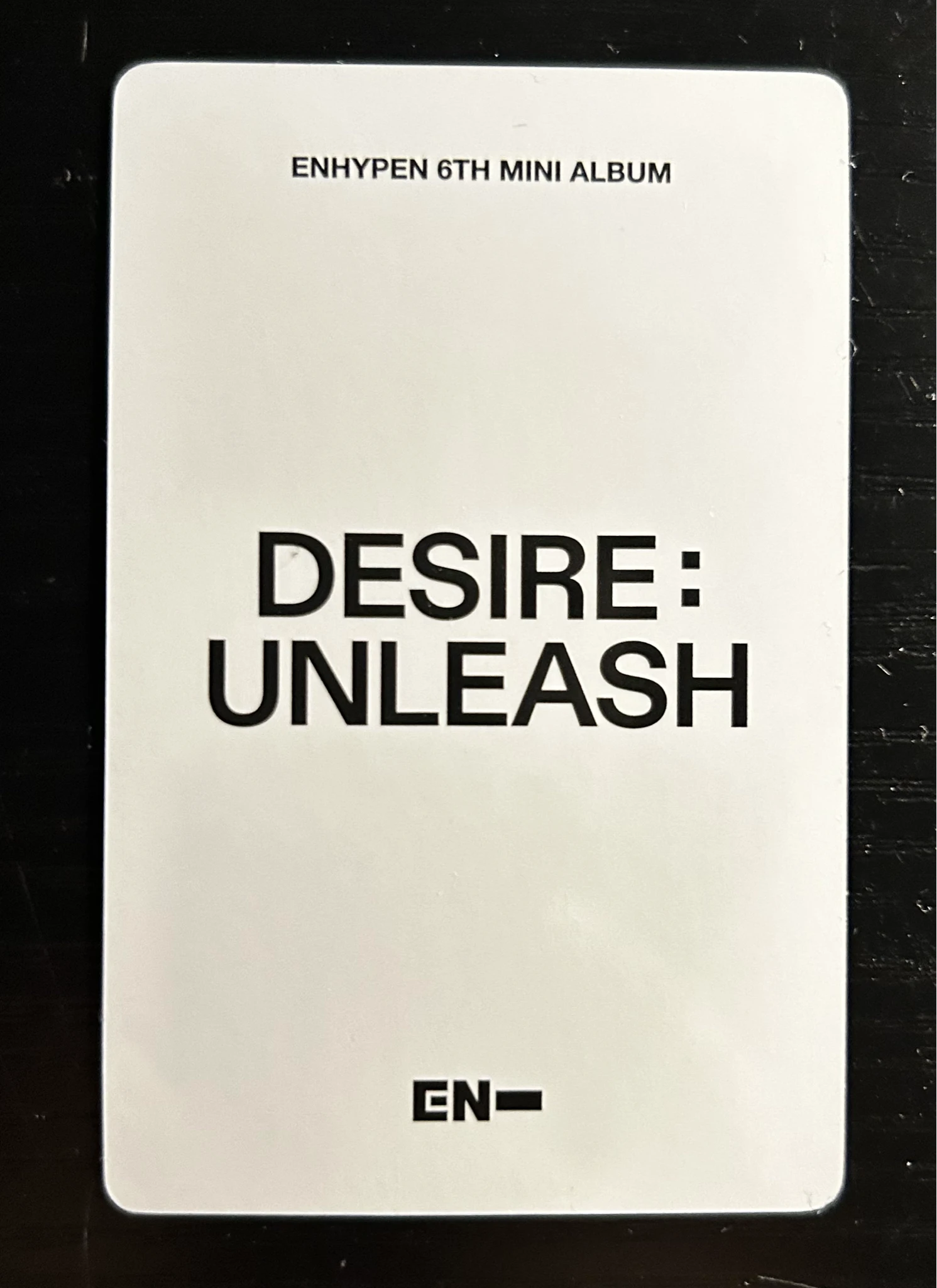 ENHYPEN Jake ENHYPEN - Jake - DESIRE: UNLEASH Album yizhiyu (yzy) video call round 2 listing photo 2