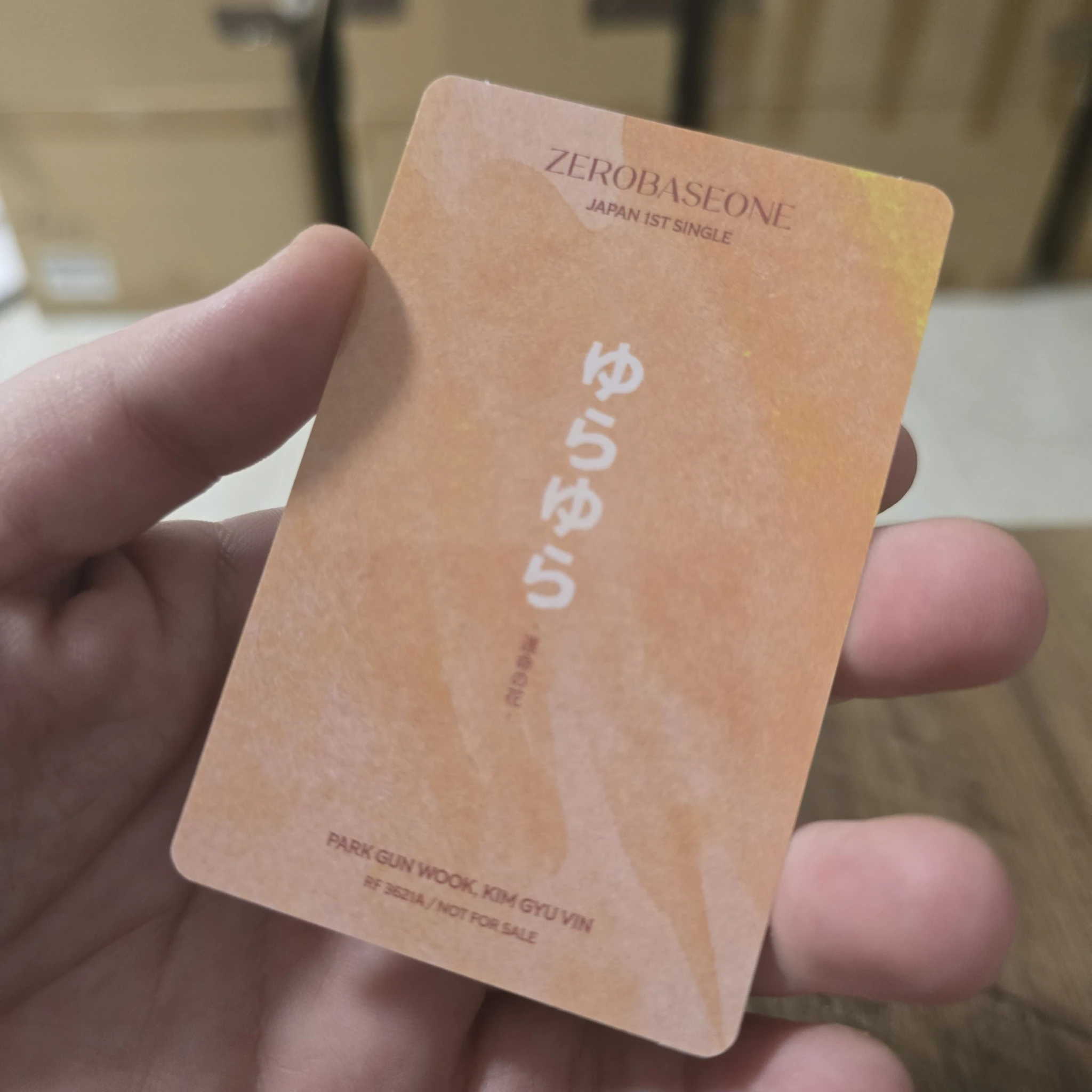ZEROBASEONE ZEROBASEONE - Gunwook & Gyuvin - Yura Yura (ゆらゆら -運命の花-) Album album photocard japanese album standard version listing photo 2