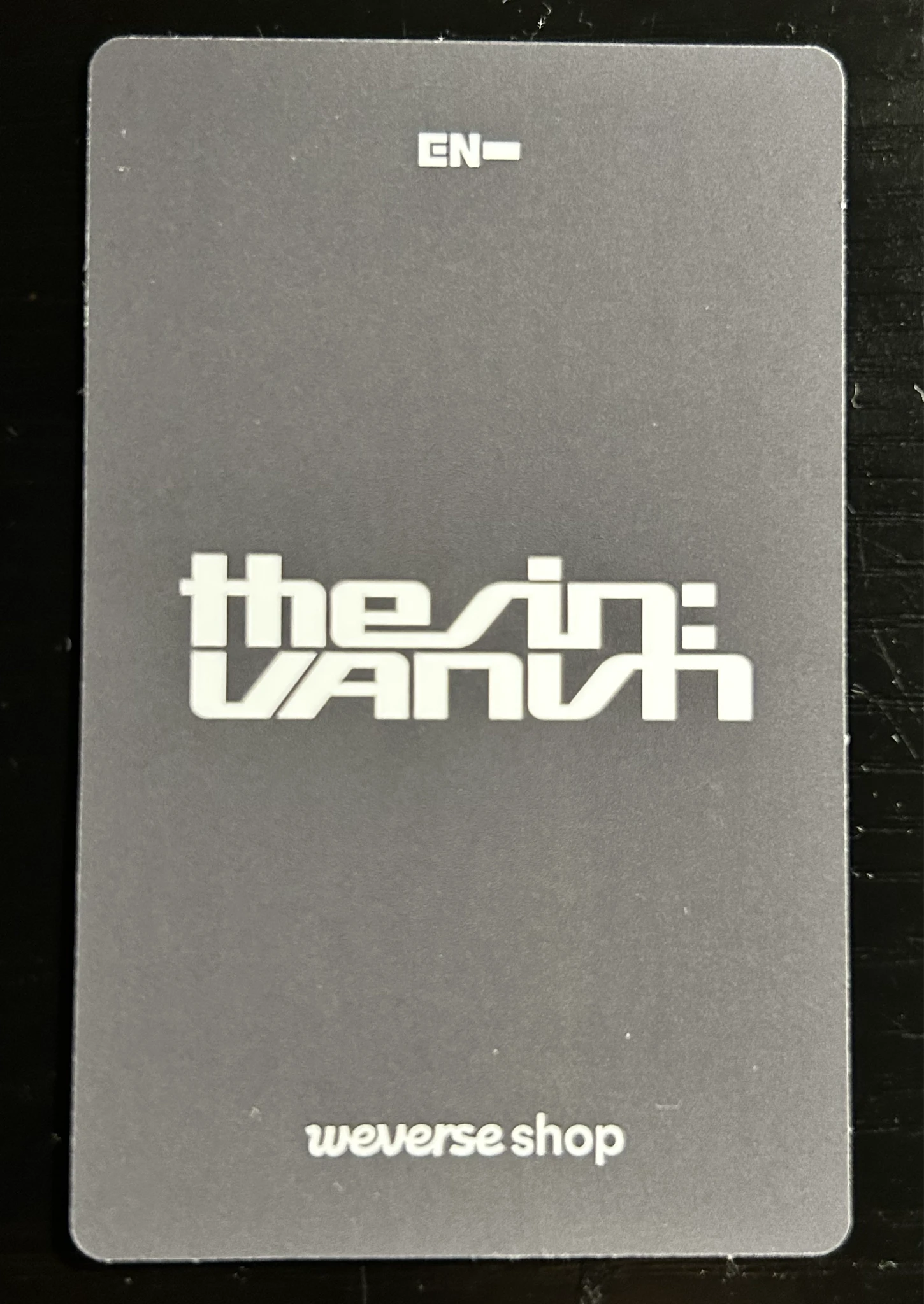 ENHYPEN Ni-ki ENHYPEN - Ni-ki - THE SIN: VANISH Album pob (pre-order benefit) weverse global shop (wvg) standard version listing photo 2