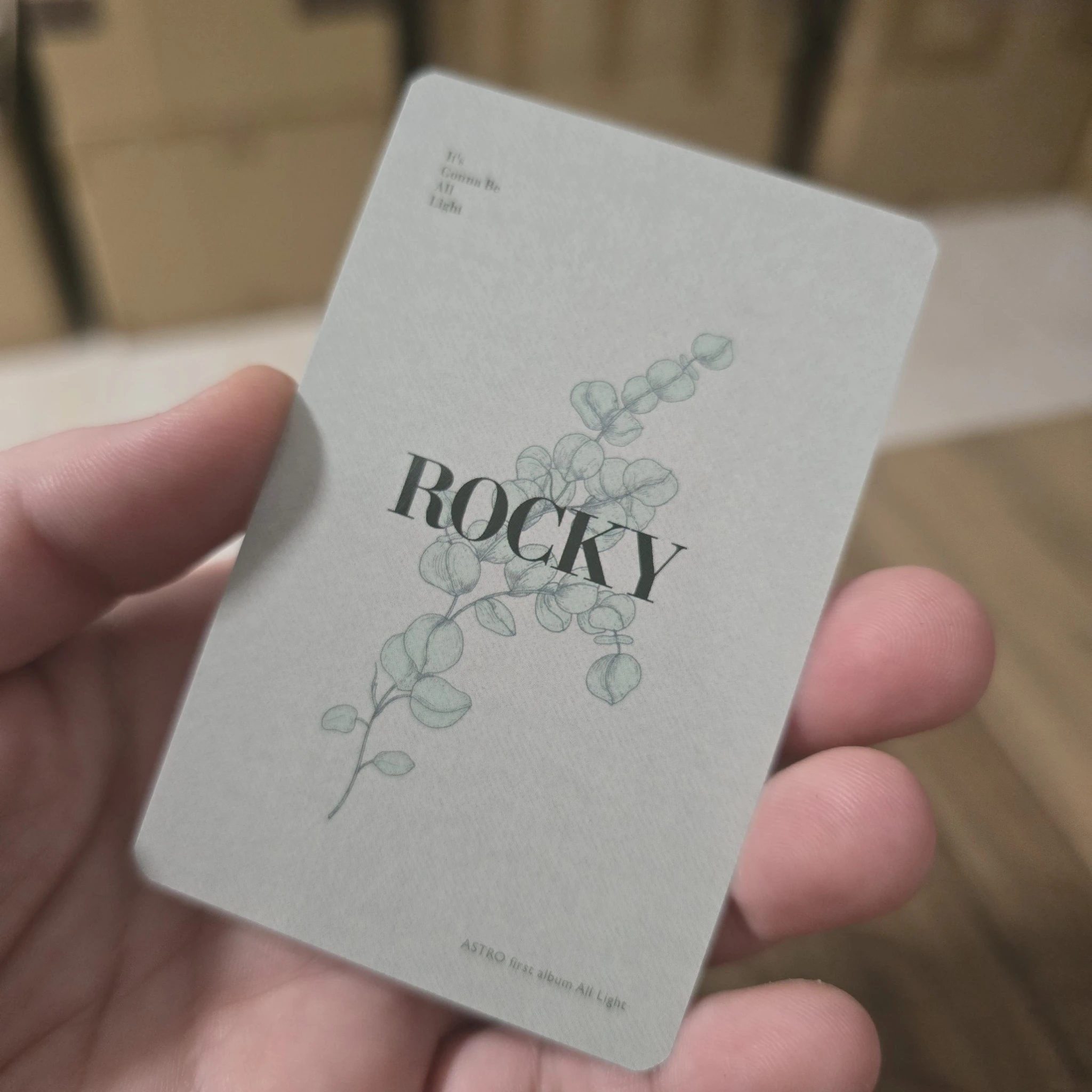 ASTRO Rocky ASTRO - Rocky - All Light Album album photocard green version version 4 listing photo 2