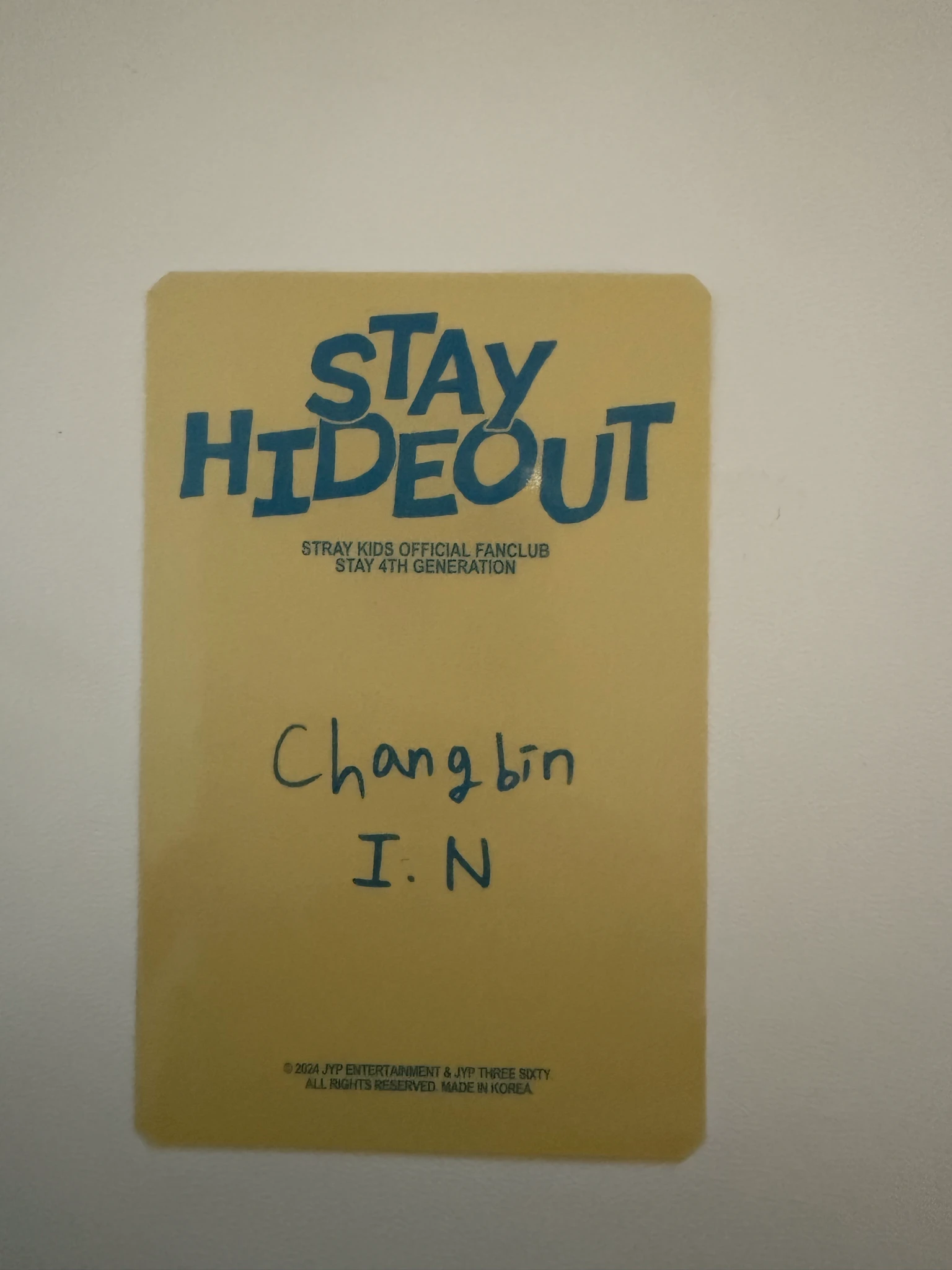 Stray Kids Stray Kids - Changbin & I.N - STAY Hideout Official Fan Club 4th Gen Other photocard set listing photo 2