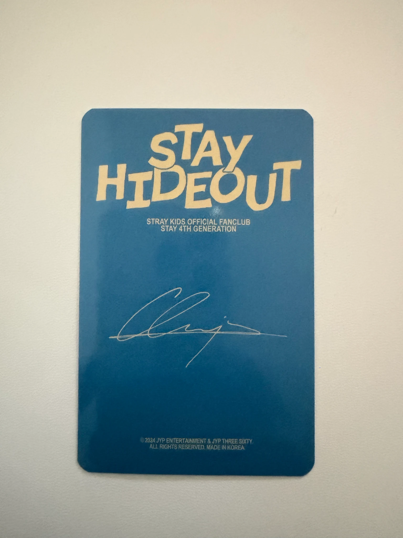 Stray Kids Bang Chan Stray Kids - Bang Chan - STAY Hideout Official Fan Club 4th Gen Other photocard set listing photo 2