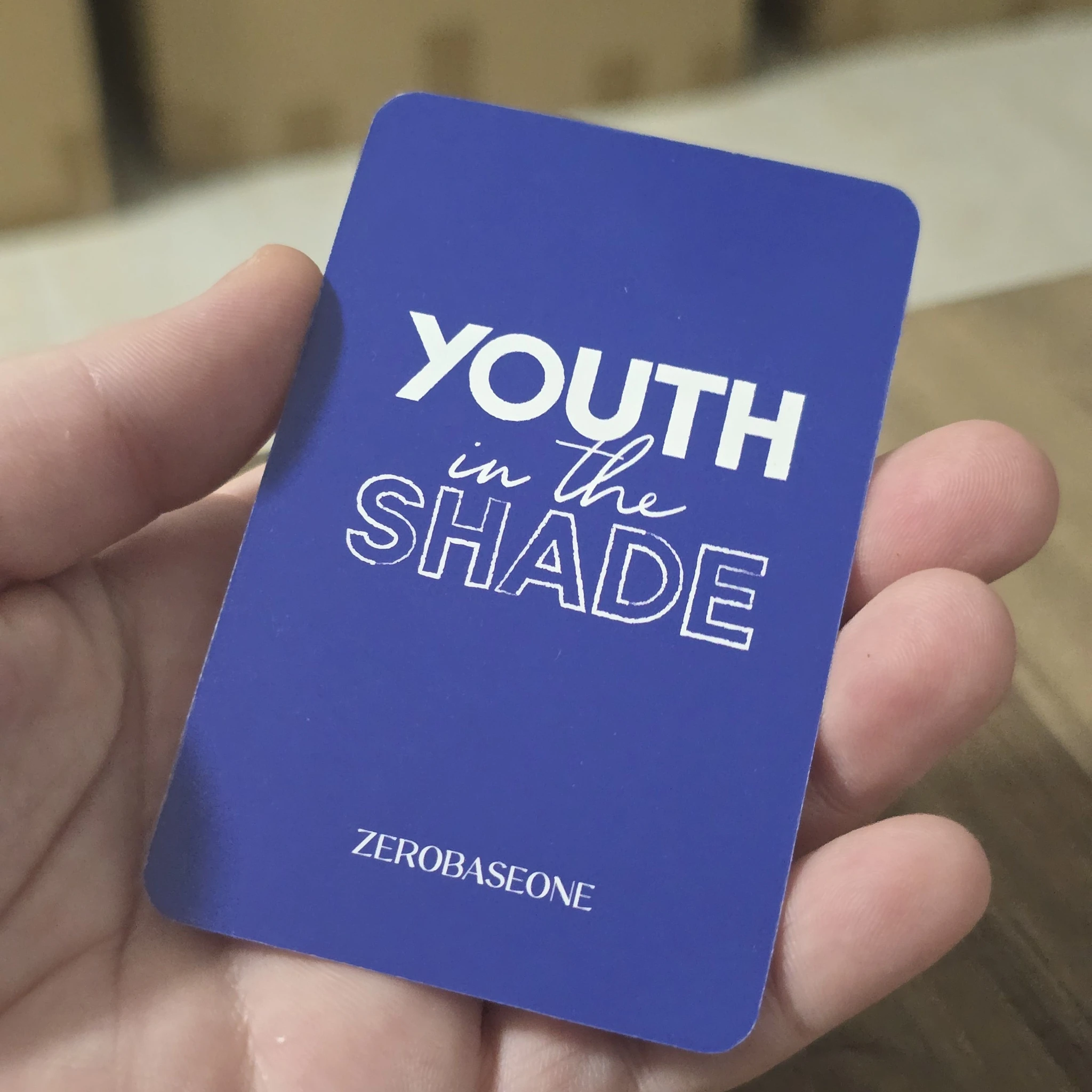 ZEROBASEONE Jiwoong ZEROBASEONE - Jiwoong - Youth in the Shade Album apple music pre-order benefit (pob) listing photo 2