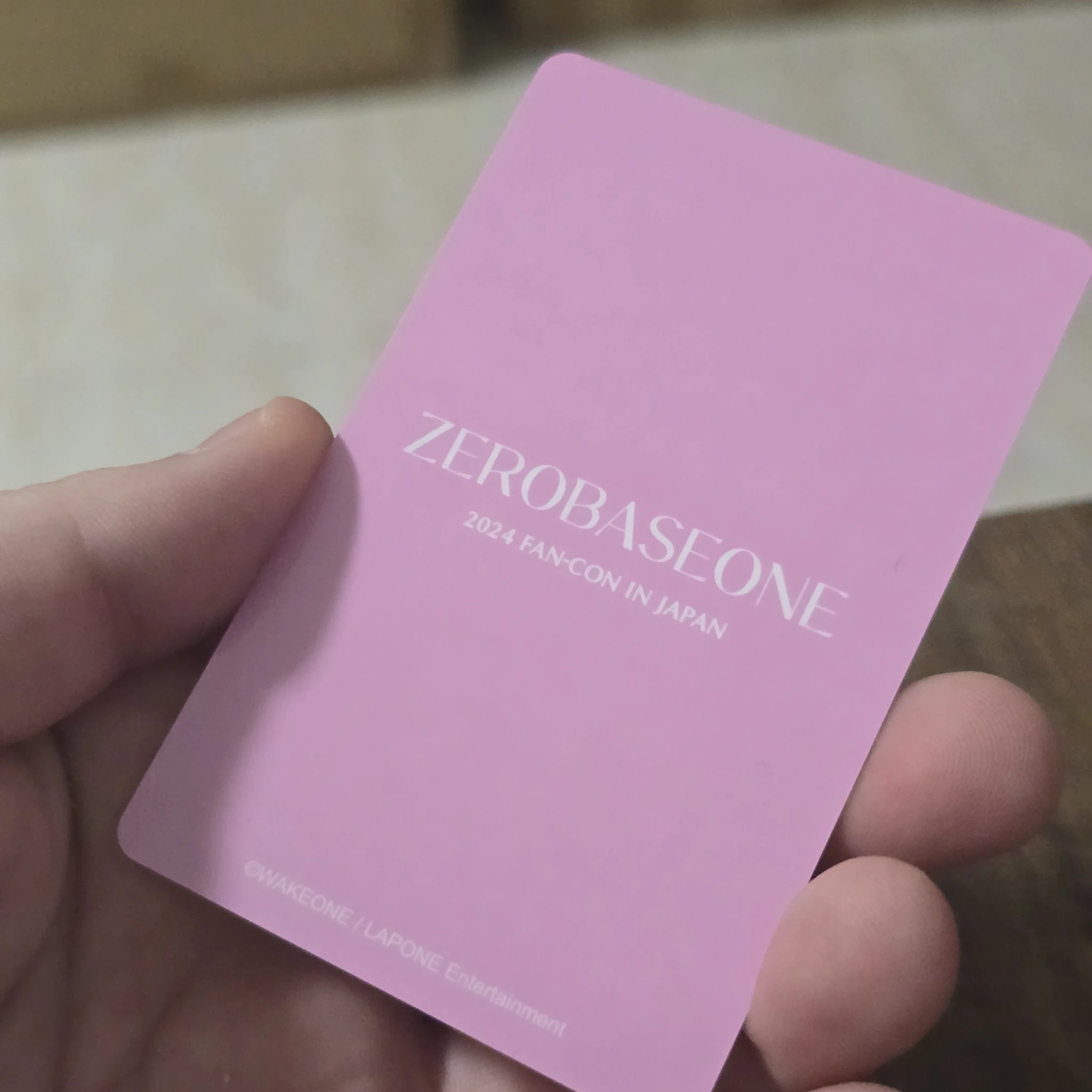 ZEROBASEONE Jiwoong ZEROBASEONE - Jiwoong - 2024 Fan-con in Japan Event trading card listing photo 2