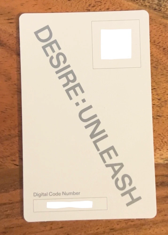 ENHYPEN ENHYPEN - DESIRE: UNLEASH Album weverse album version qr card korean album (non-kr source) album photocard listing photo 2