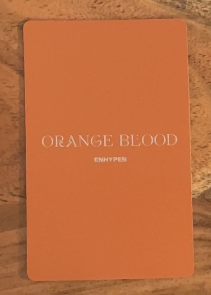 ENHYPEN Ni-ki ENHYPEN - Ni-ki - ORANGE BLOOD Album korean album album photocard ksana version listing photo 2