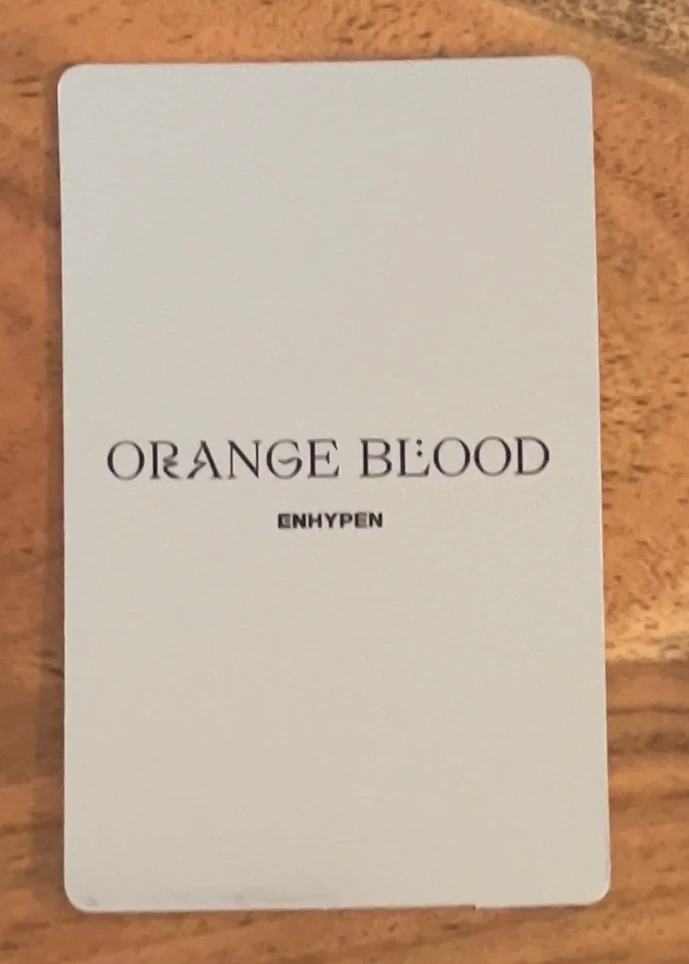ENHYPEN Ni-ki ENHYPEN - Ni-ki - ORANGE BLOOD Album kalpa version korean album album photocard listing photo 2
