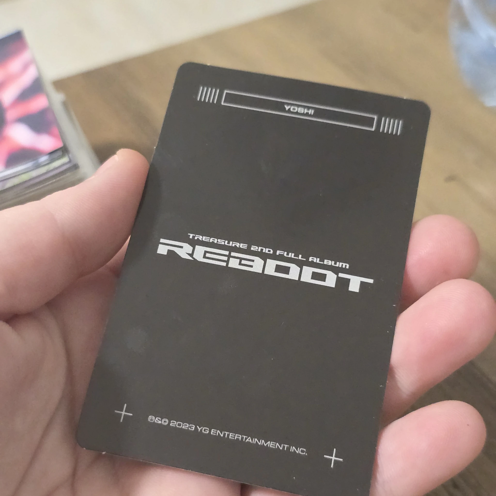 TREASURE Yoshi TREASURE - Yoshi - REBOOT Album album photocard digipack version japanese version version 1 selfie listing photo 2