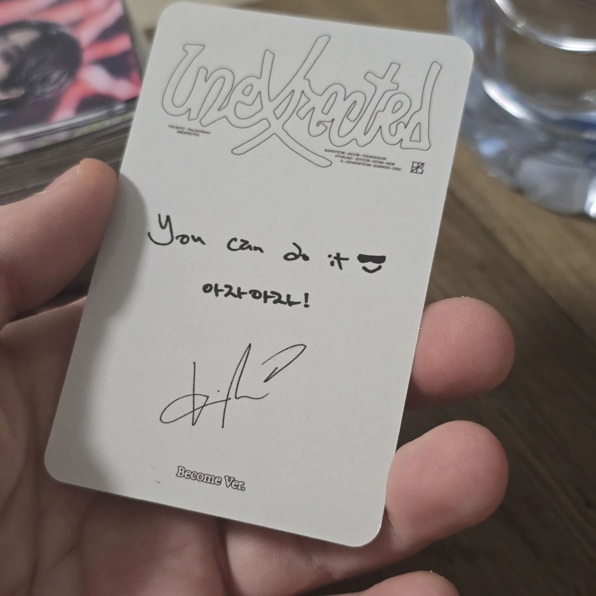 THE BOYZ Kevin THE BOYZ - Kevin - Unexpected Album become version album photocard listing photo 2