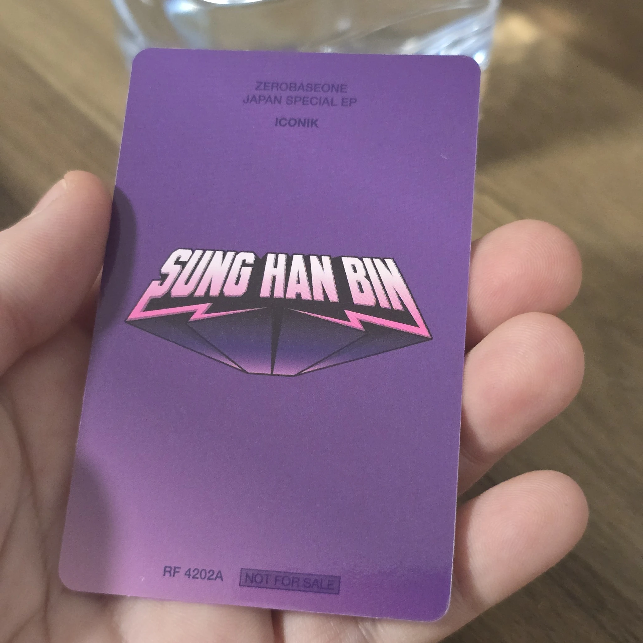 ZEROBASEONE Hanbin ZEROBASEONE - Hanbin - ICONIK Album album photocard japanese album solo jacket version B version listing photo 2