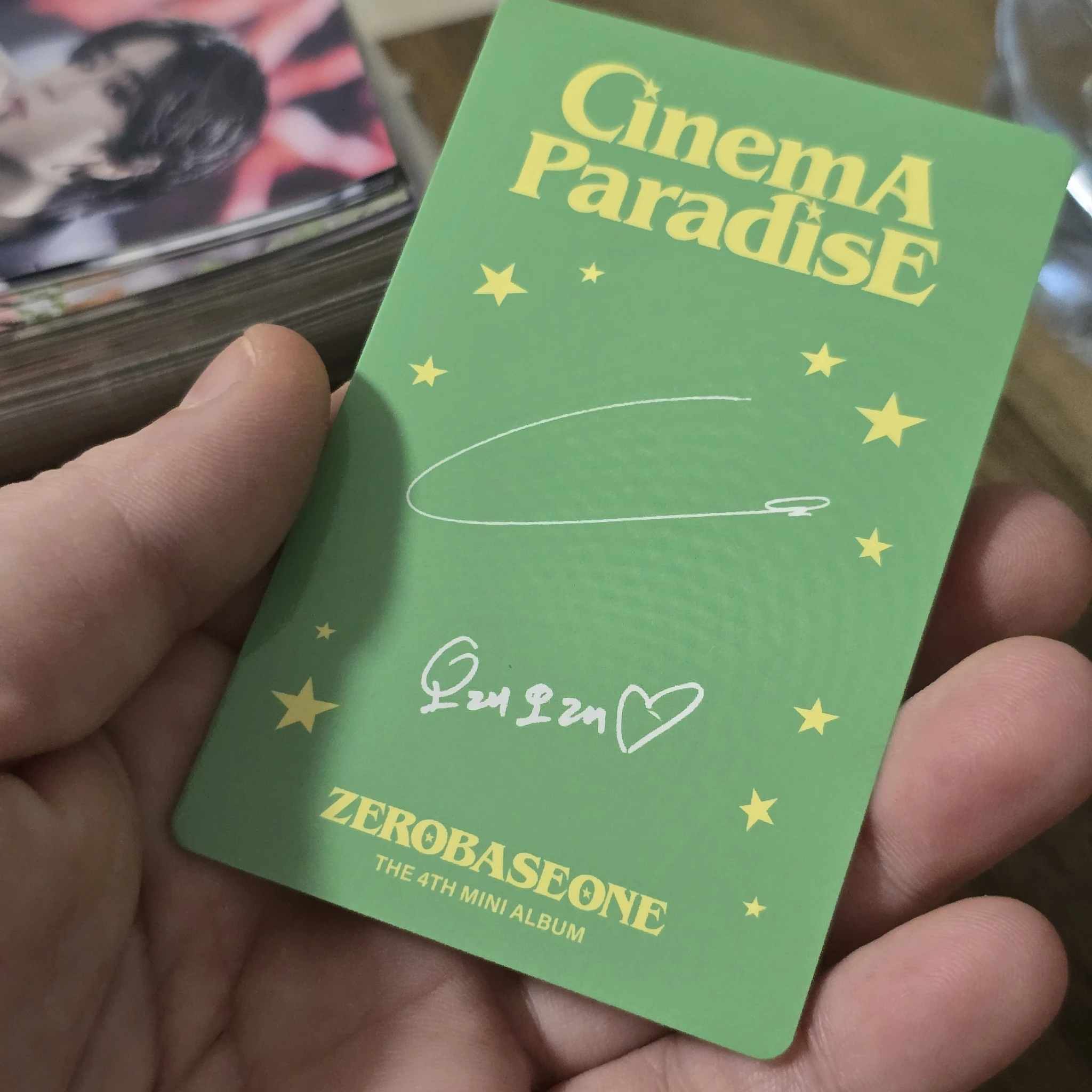 ZEROBASEONE Jiwoong ZEROBASEONE - Jiwoong - Cinema Paradise Album album photocard romance version listing photo 2