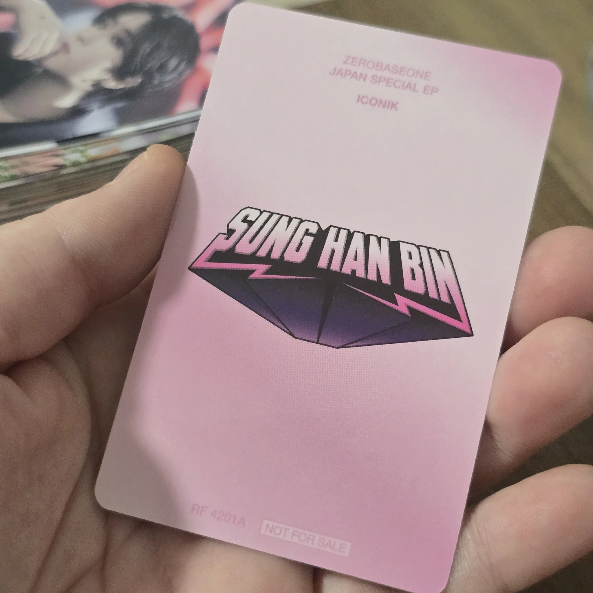 ZEROBASEONE Hanbin ZEROBASEONE - Hanbin - ICONIK Album album photocard japanese album solo jacket version C version listing photo 2